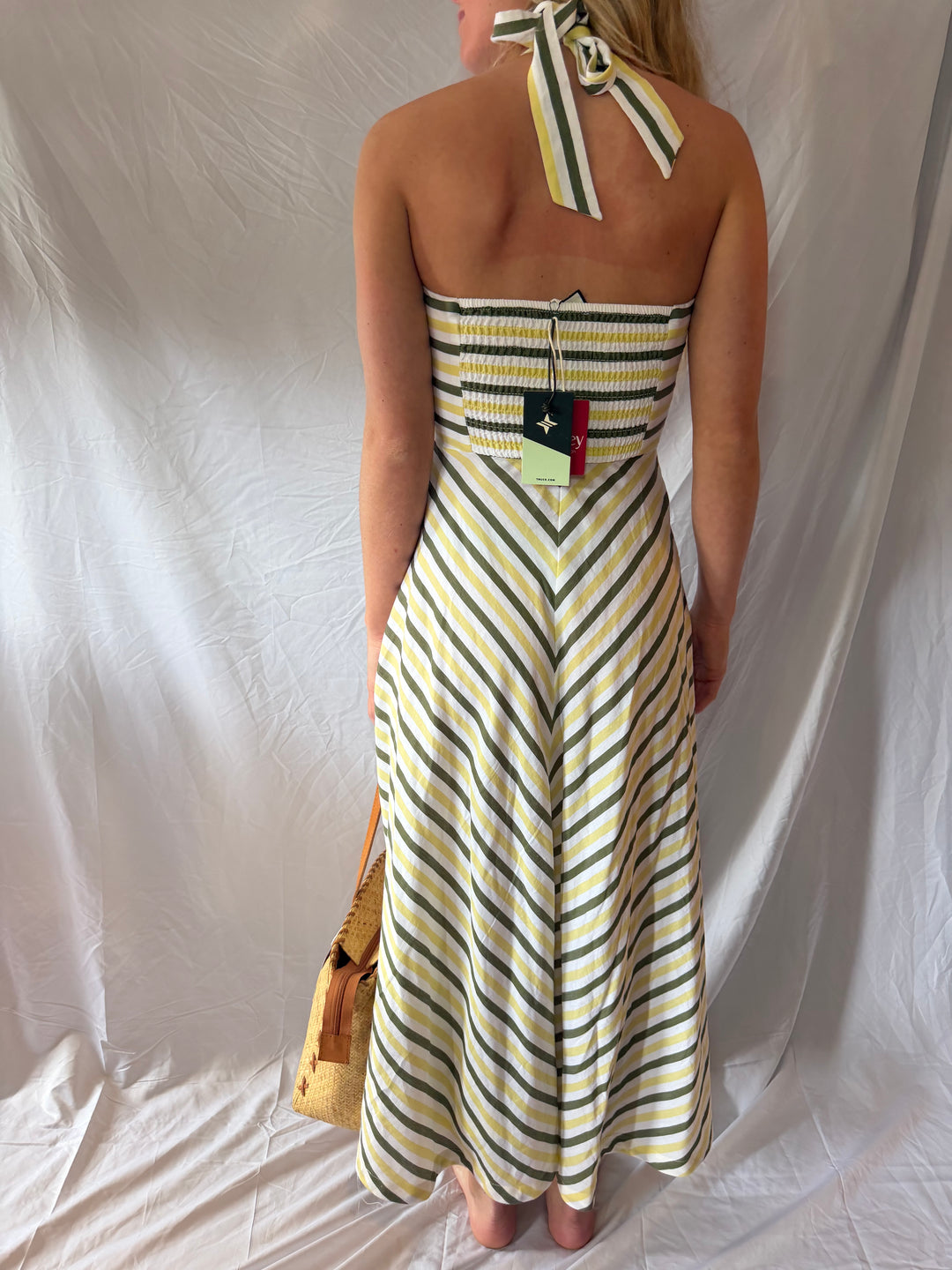 Tuckernuck | Tie Neck Midi Dress, XS