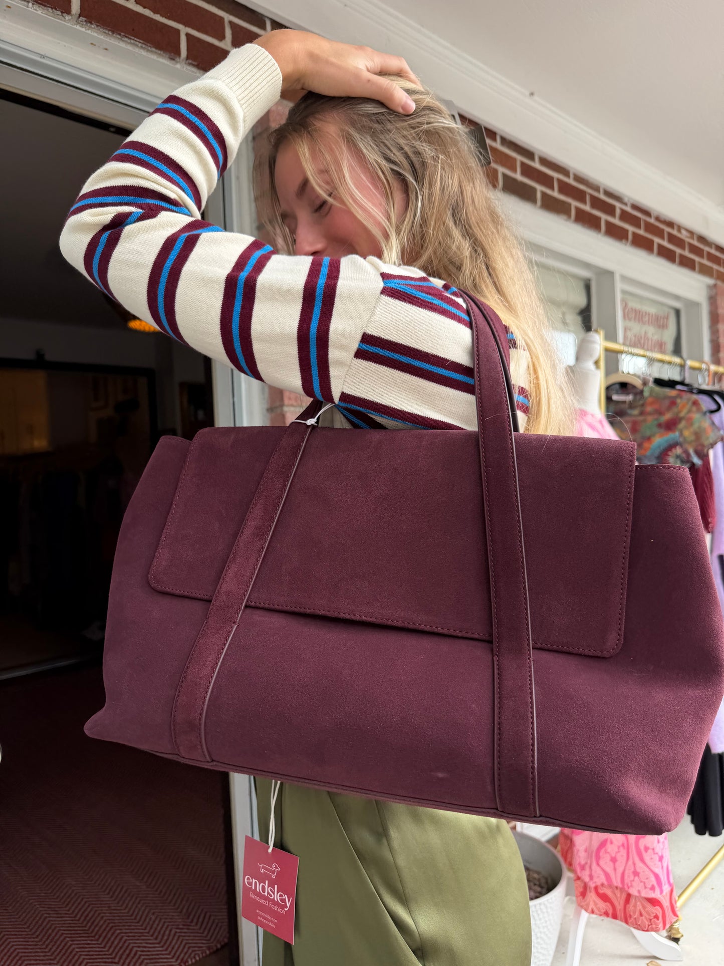 COS | Cow Leather Easel Tote Bag