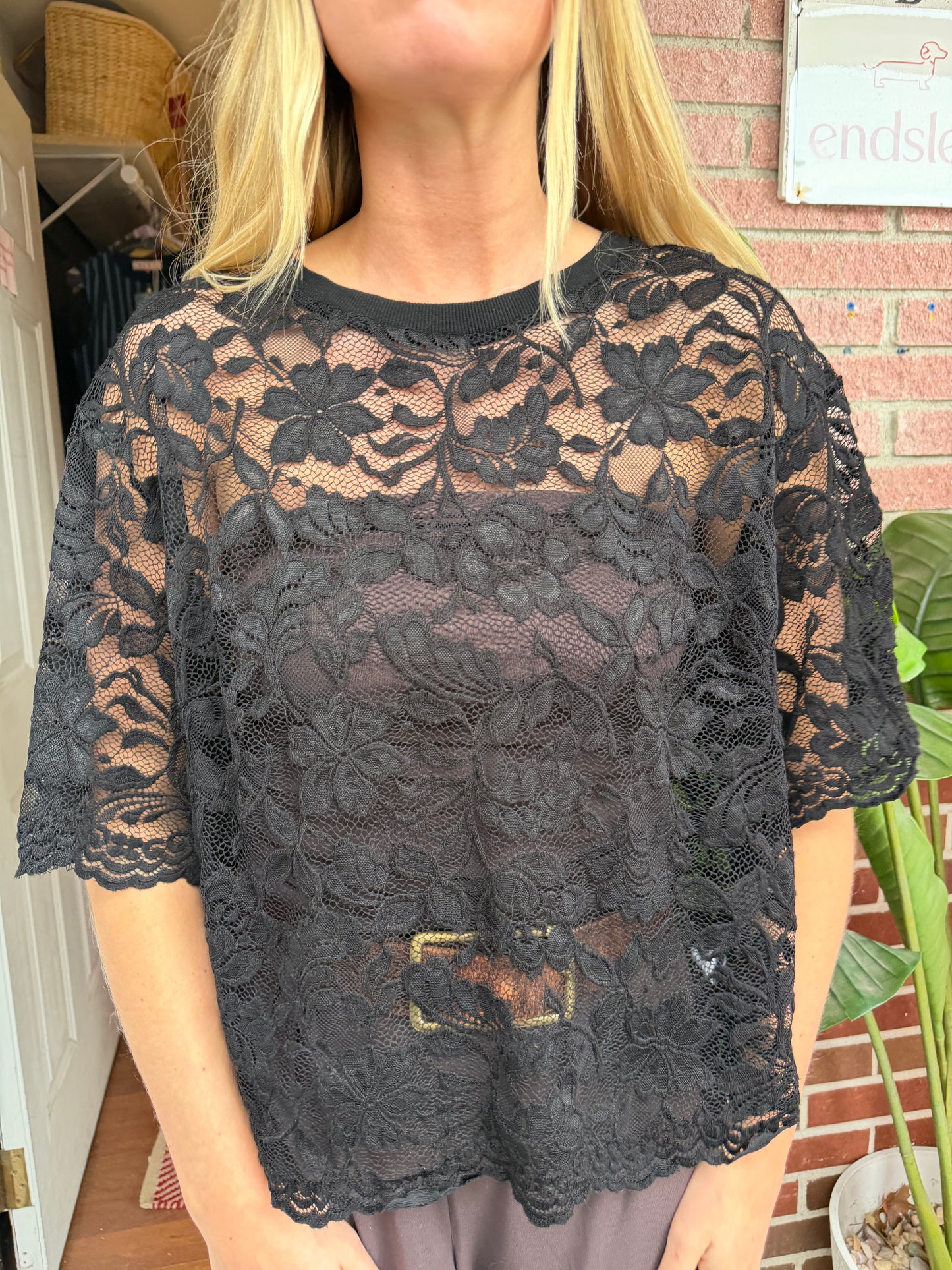 Dolan | Lace Top, M