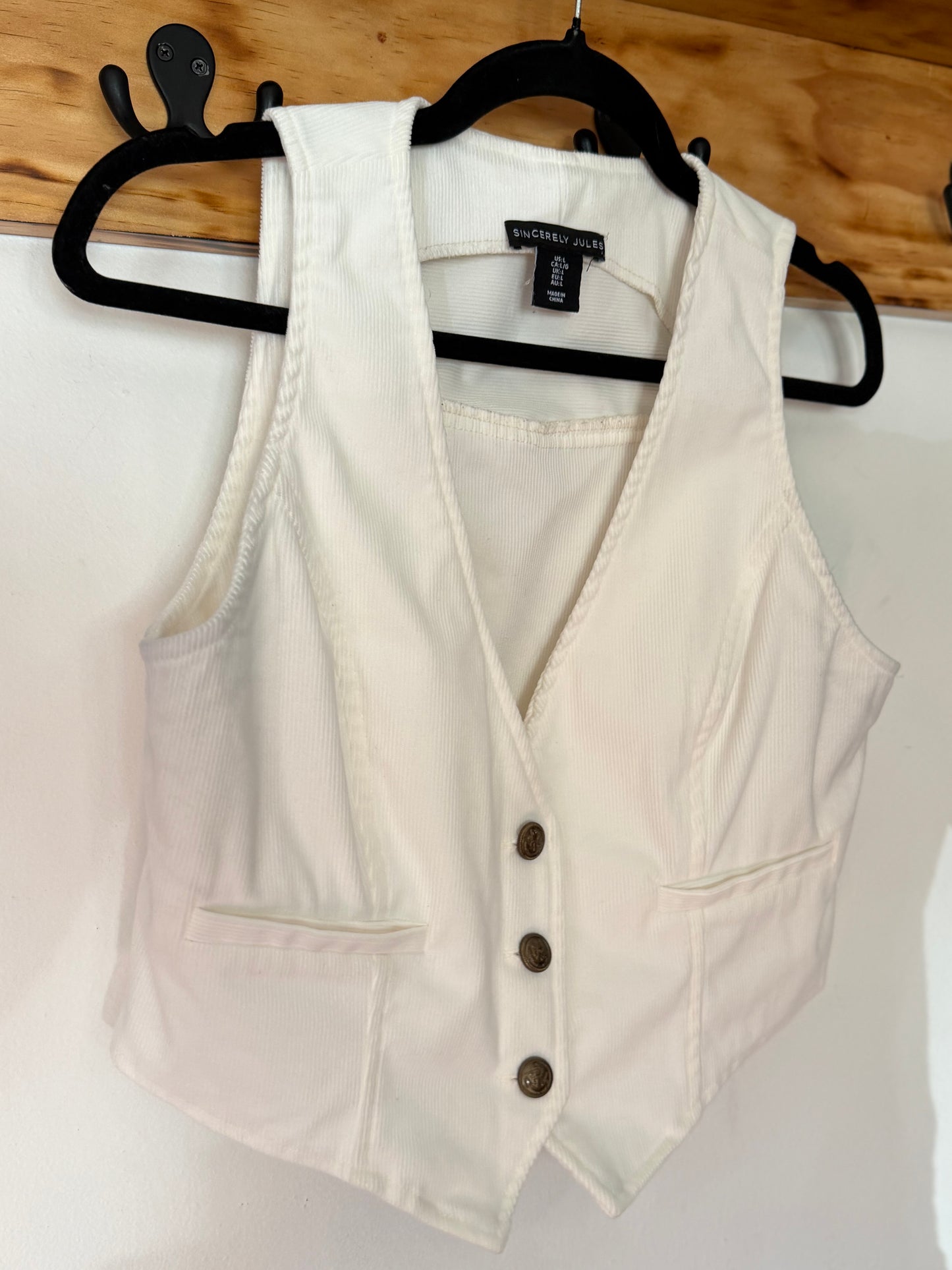 Sincerely Jules | Corduroy Vest, L