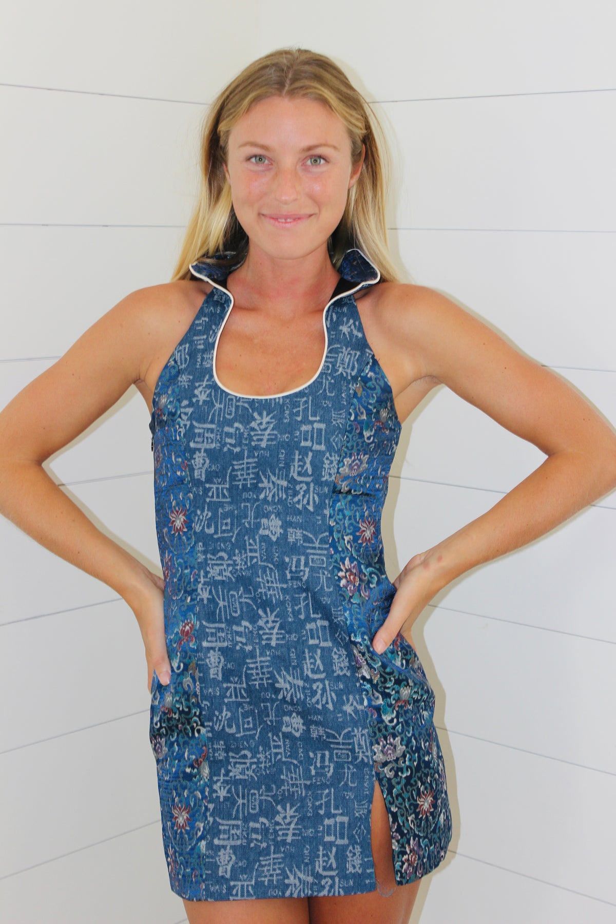 Kim Shui  | Denim Combo Mini Dress, S