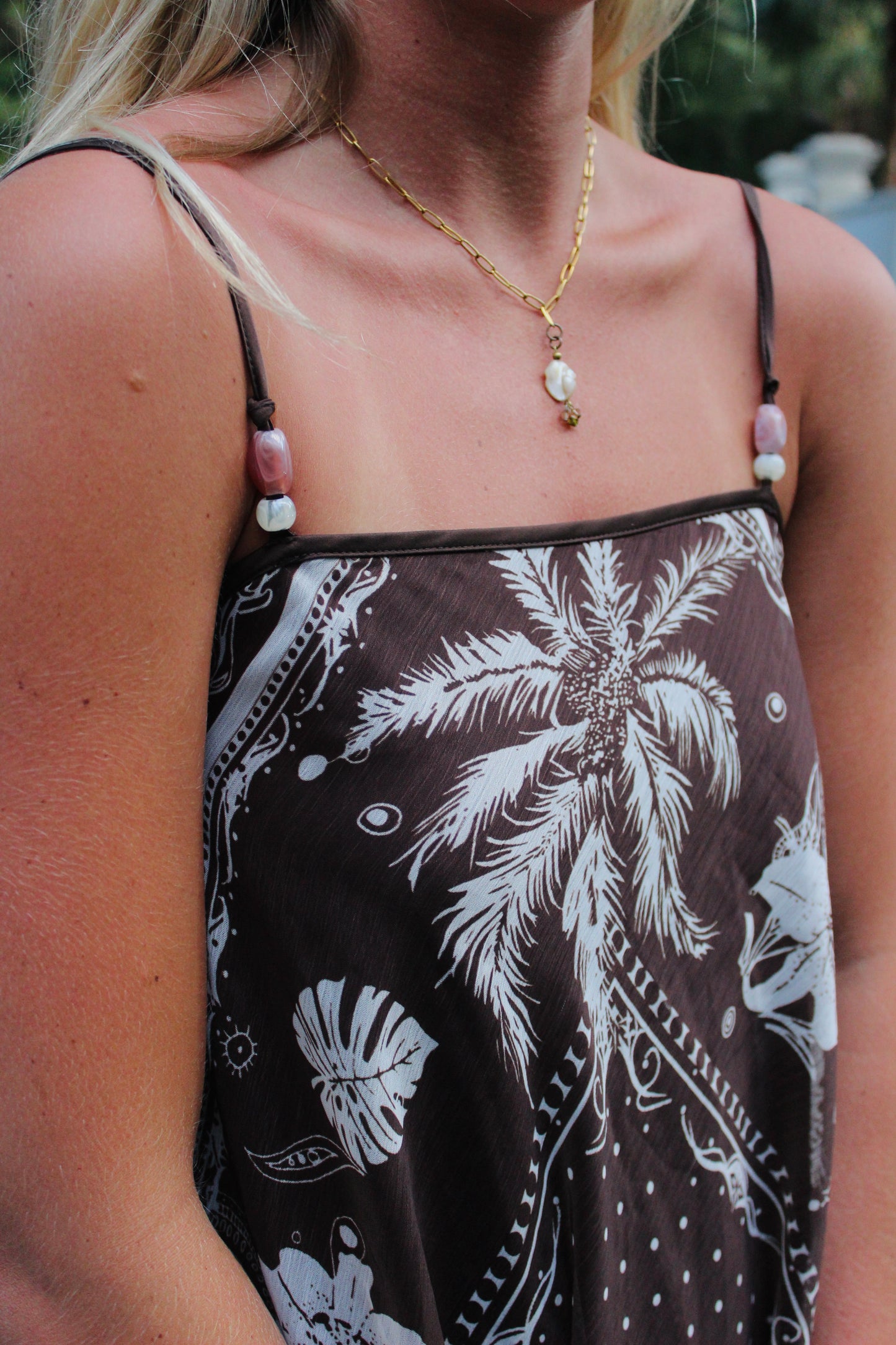 Siempre x Anthropologie | Sequin Trim Flowy Dress, XS