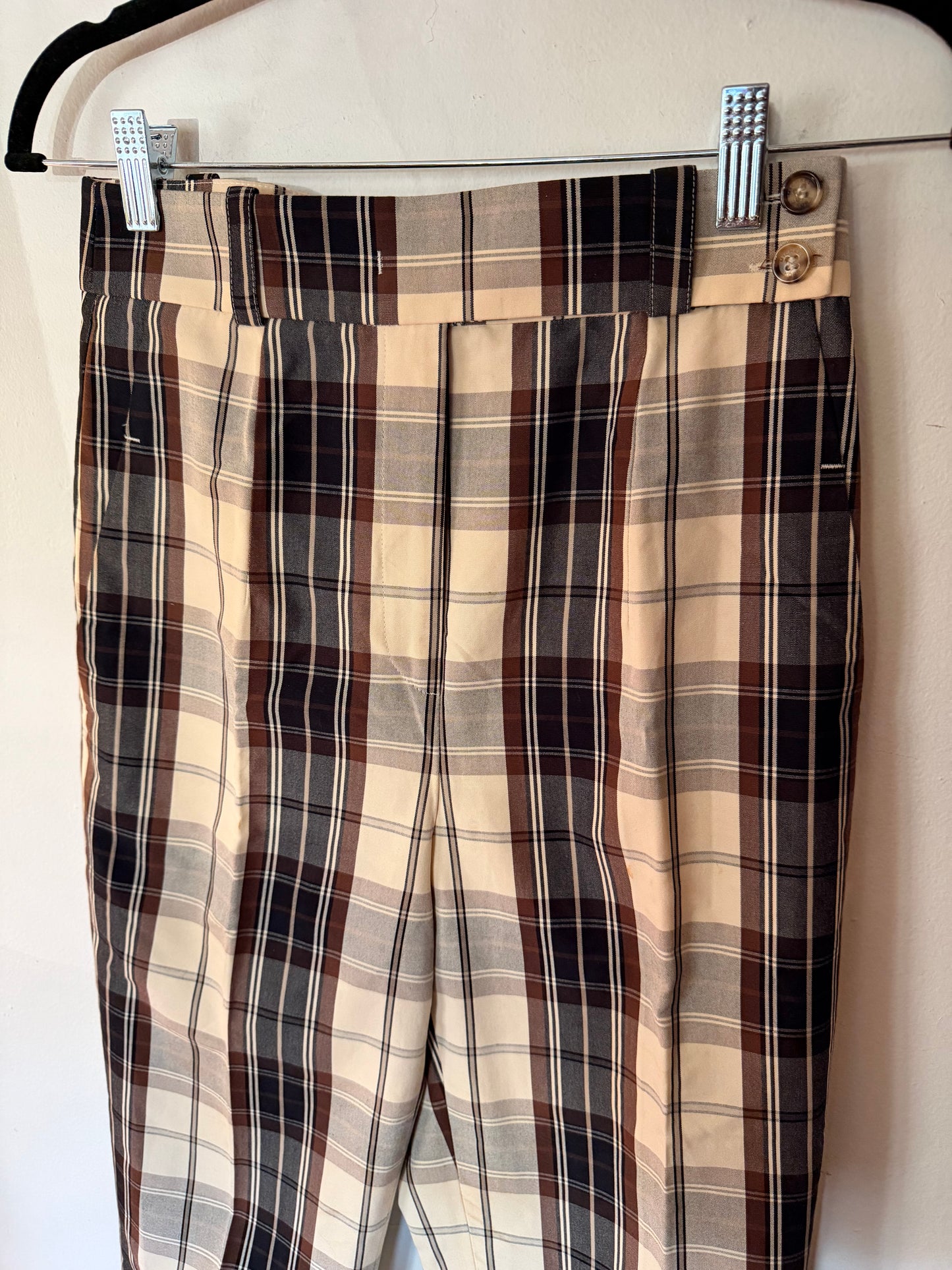 Micheal Kors | Plaid Cropped Trousers, 4