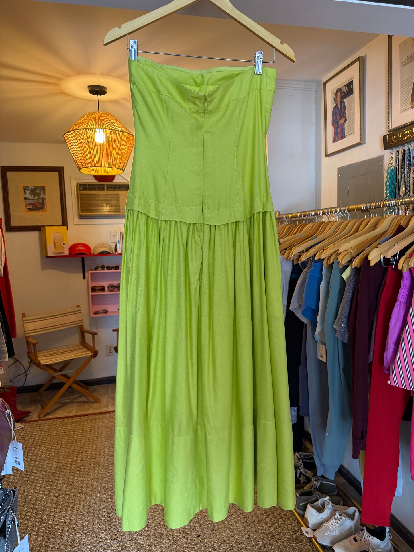 Hunter Bell | Chartreuse Maren Dress, 0
