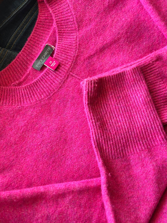 Vince Camuto | Hot Pink Crew Neck Sweater