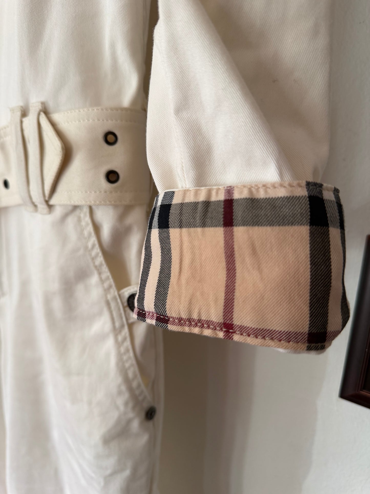 Burberry| Off-White  Denim Jumpsuit, 4/6