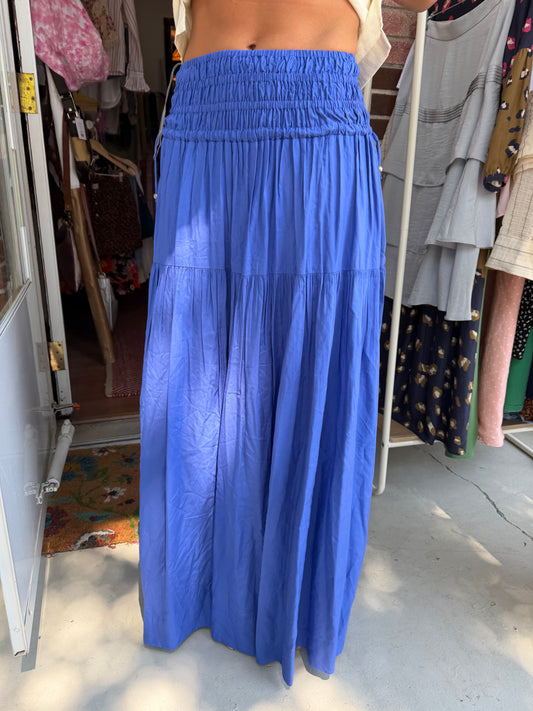 Elan | Smocked Waist Maxi Skirt, S