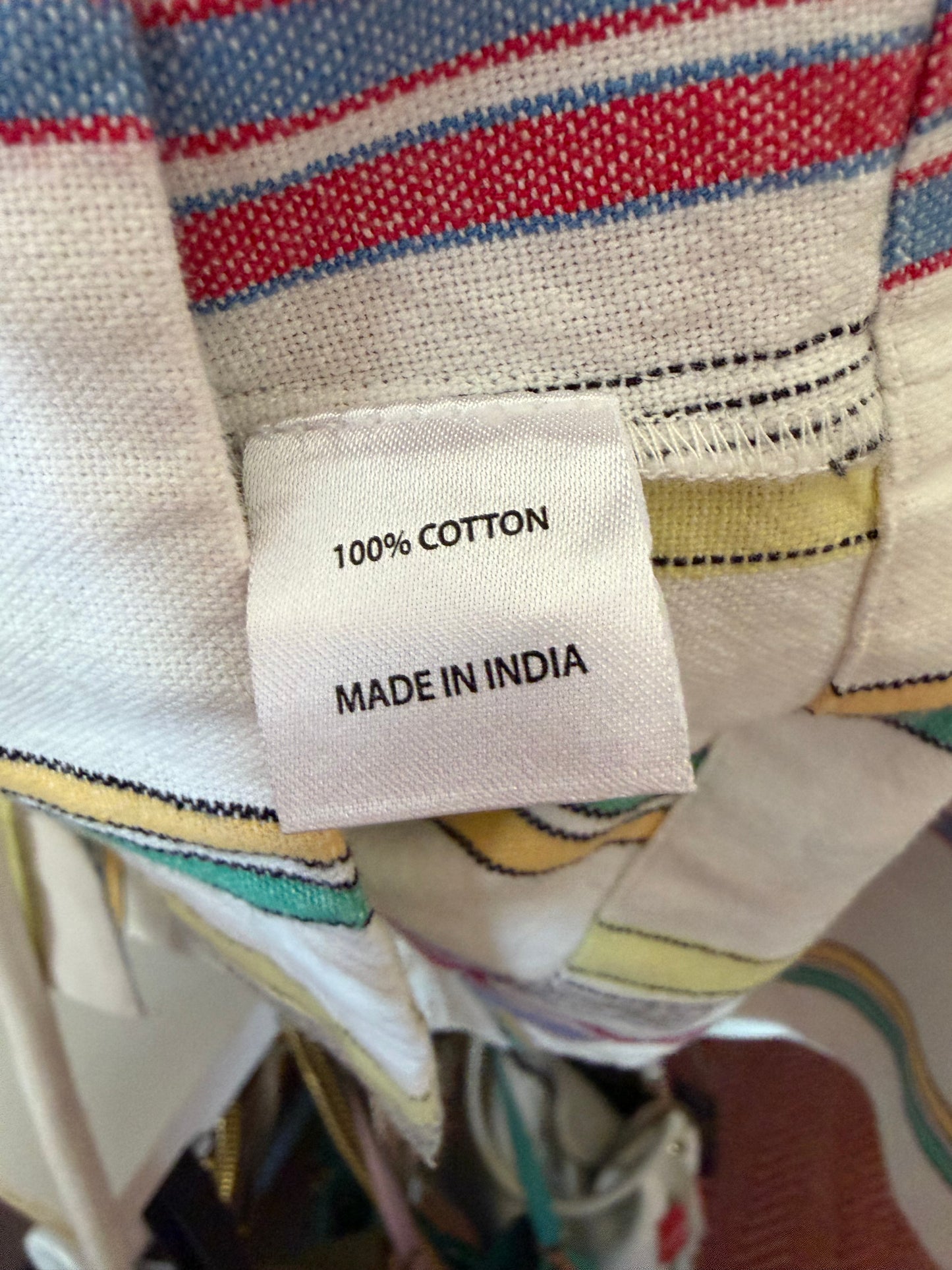 Tuckernuck | 100% Cotton Striped Tie Button Up Long Sleeve, XS