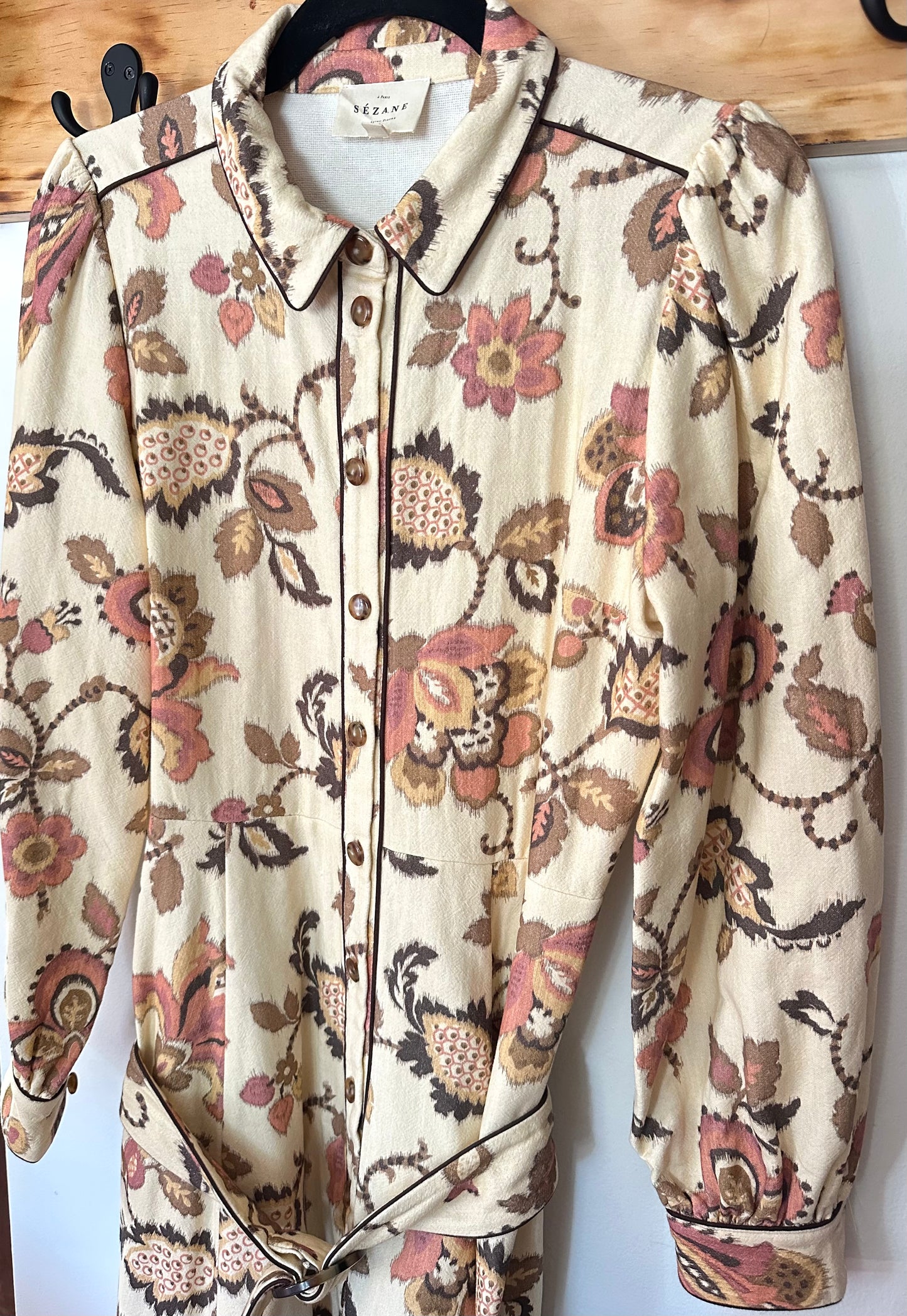 Sezane | Cotton Maxi Floral Dress, 36 / 4