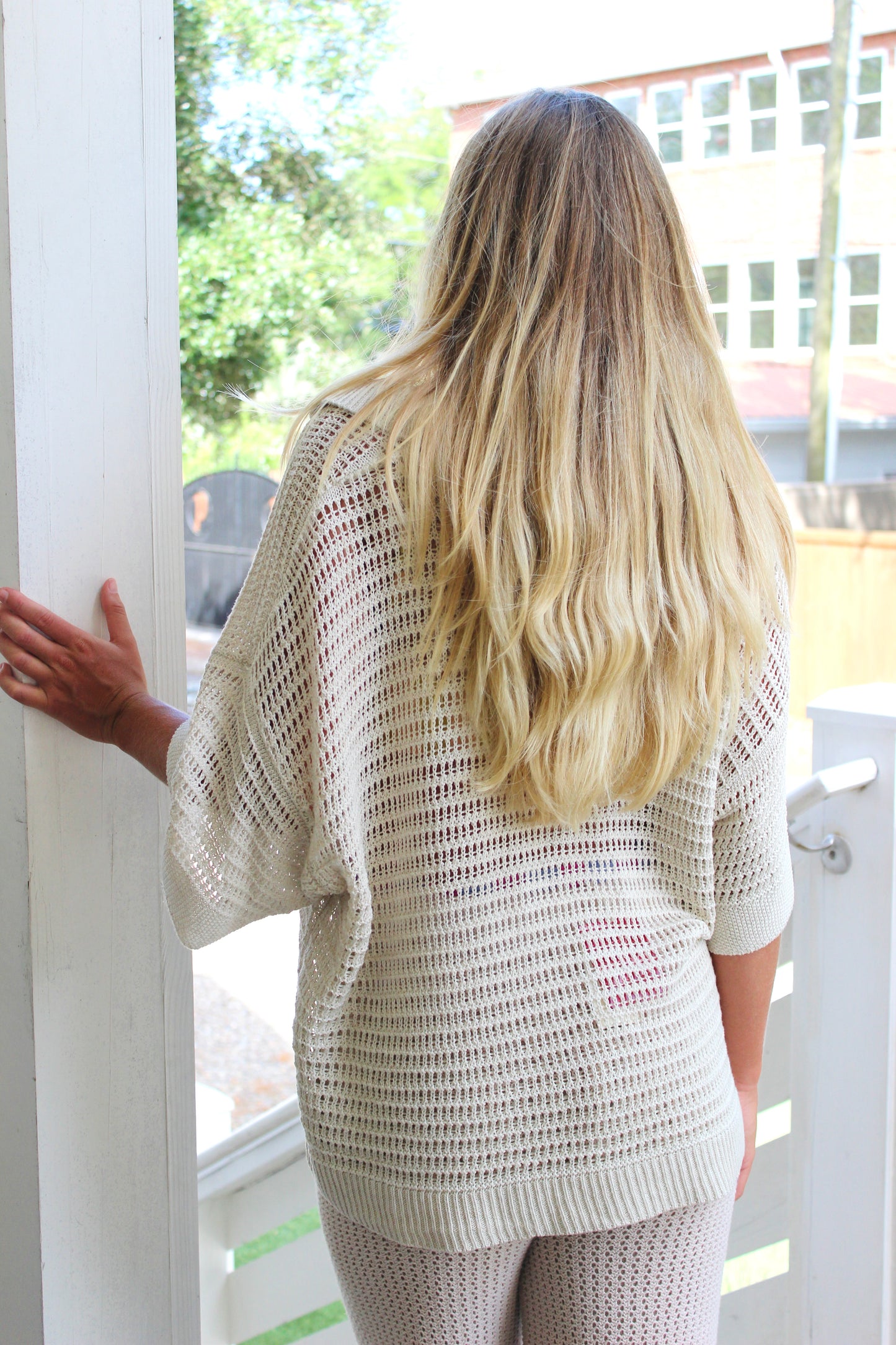 Max Studio London | Oversized Crochet Top, XL