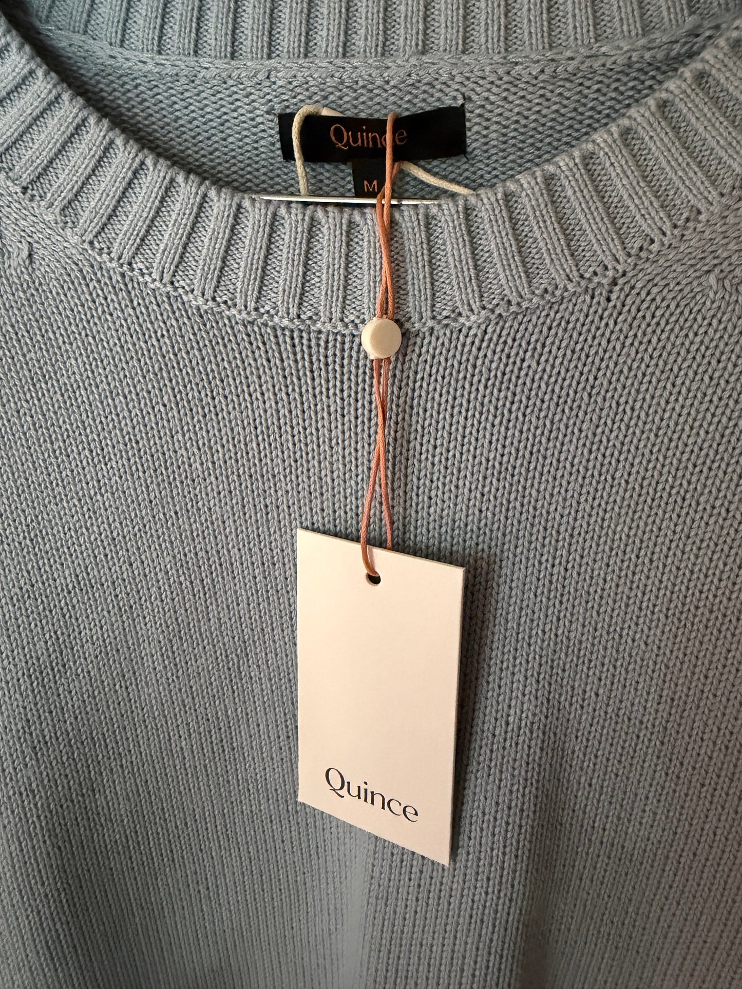 Quince | 100% Cotton Boyfriend Crew Sweater, M