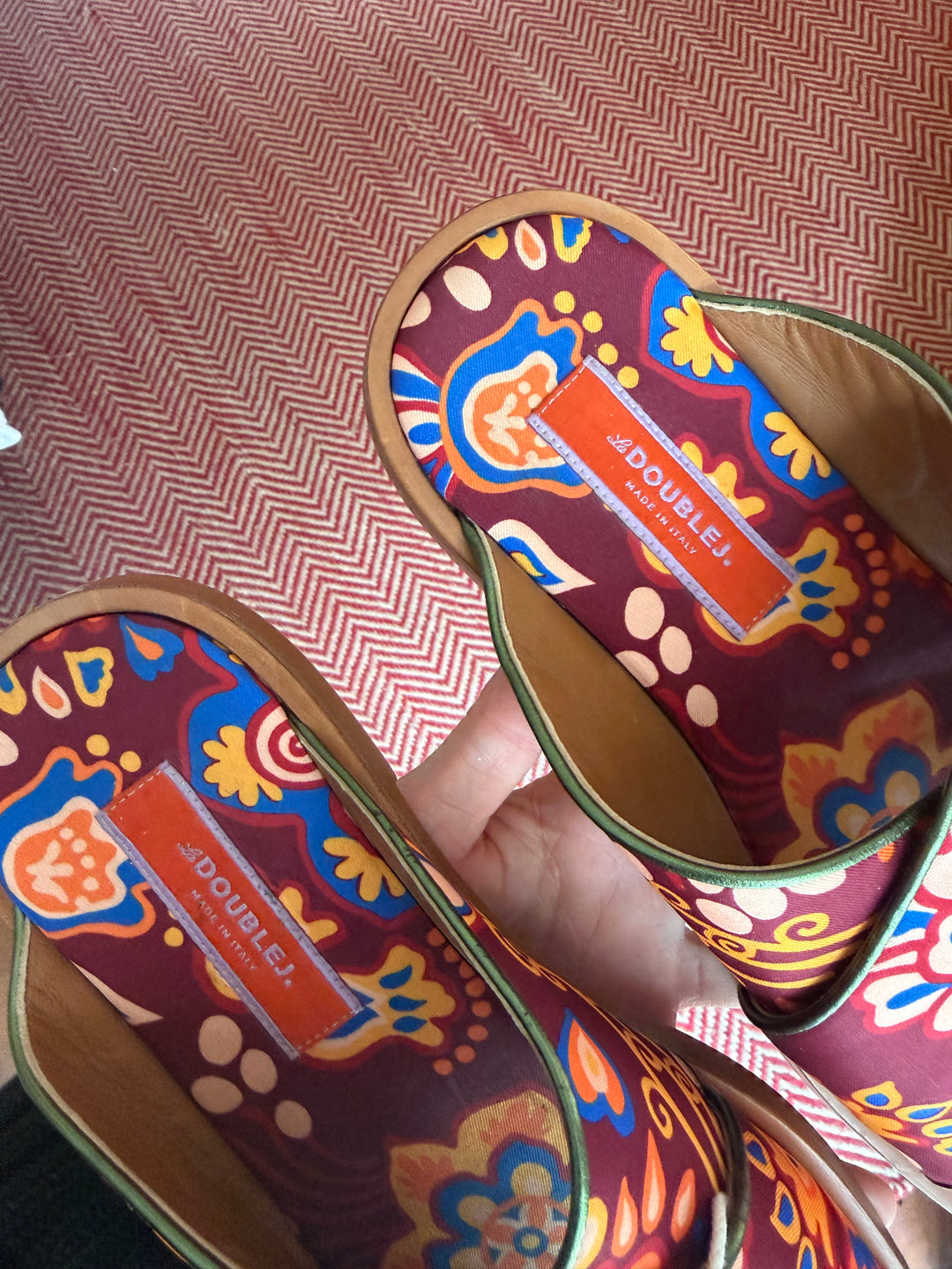 La Double J | Colorful Pattern Sandals , 37