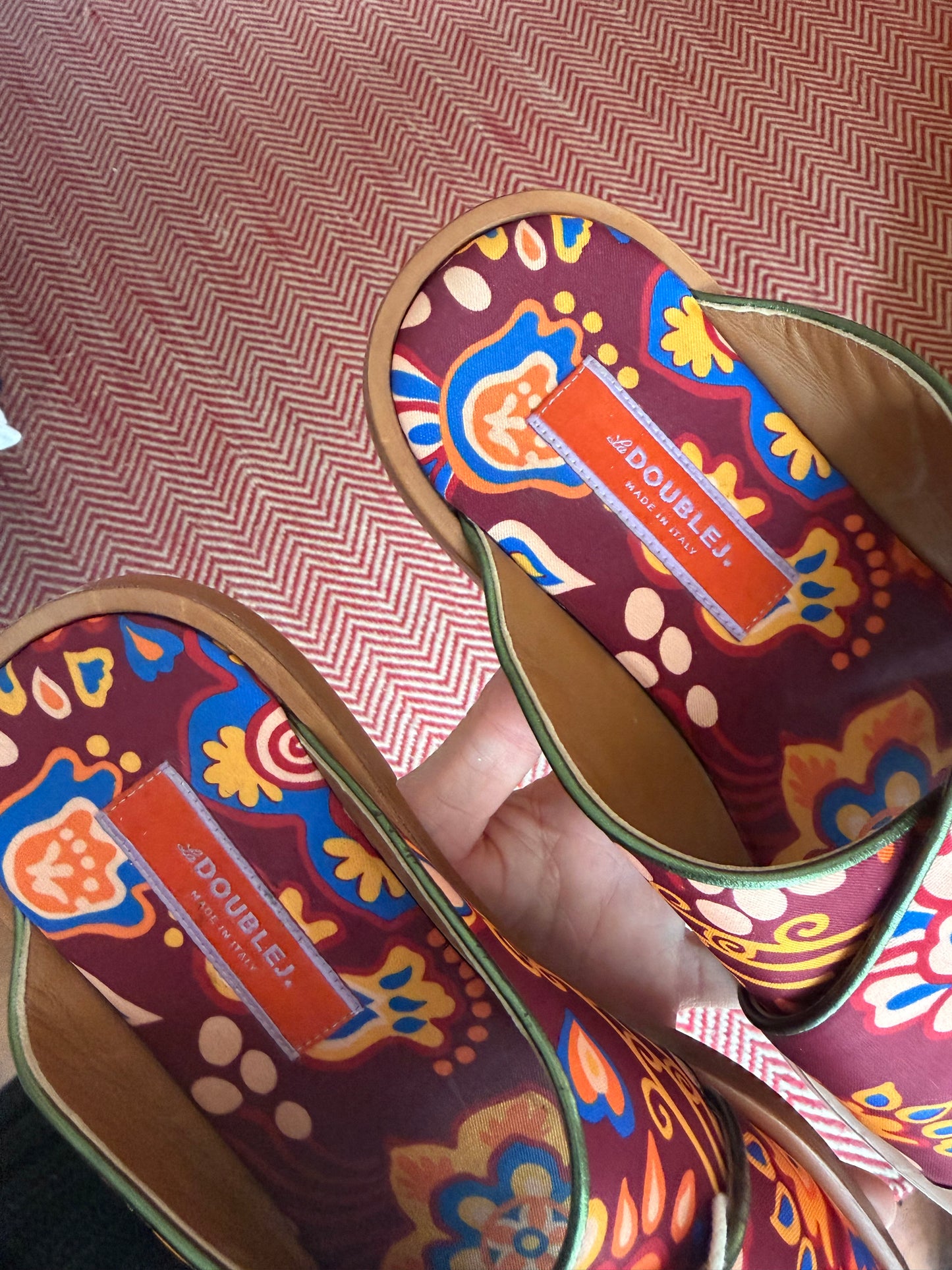 La Double J | Colorful Pattern Sandals , 37