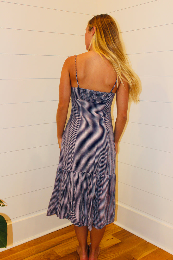 Rails  | Gingham Midi Dress, S