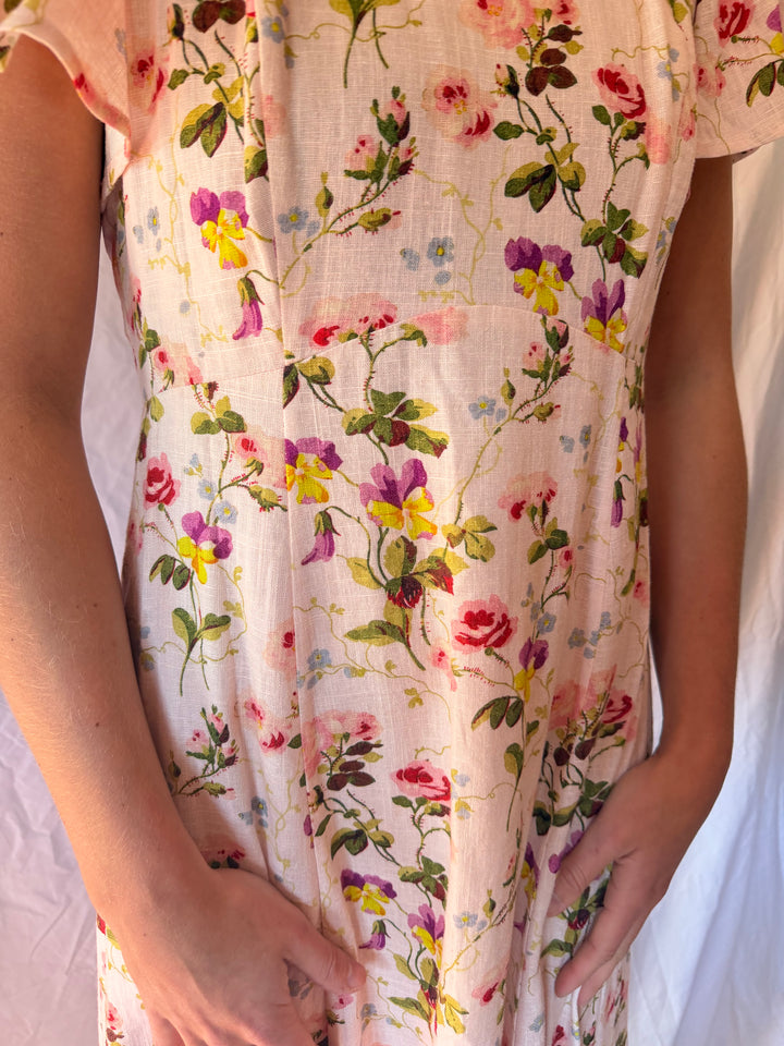 Hill House | Floral Print Maxi Dress, S