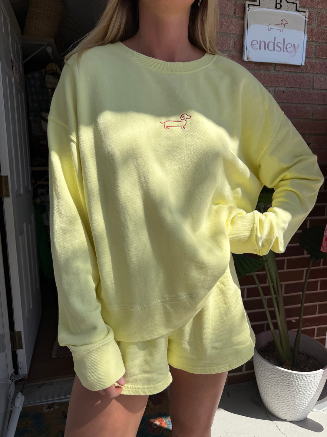 Perfectwhitetee | Sweat Short + Pullover Logo Set, Top L, Shorts M