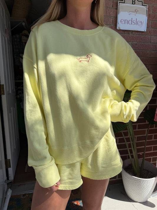 Perfectwhitetee | Sweat Short + Pullover Logo Set, Top L, Shorts M