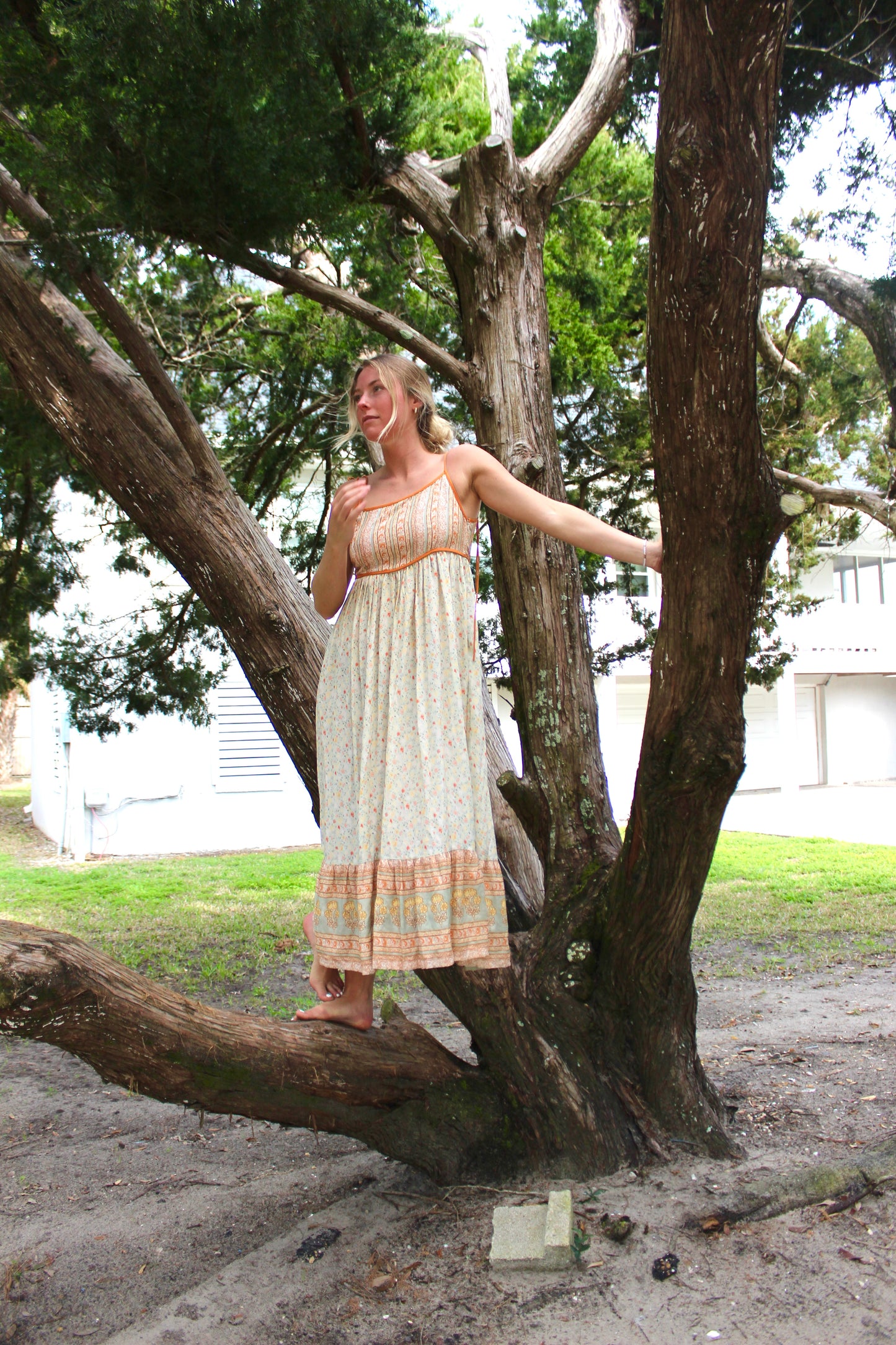 Floral Midi Sundress, XS