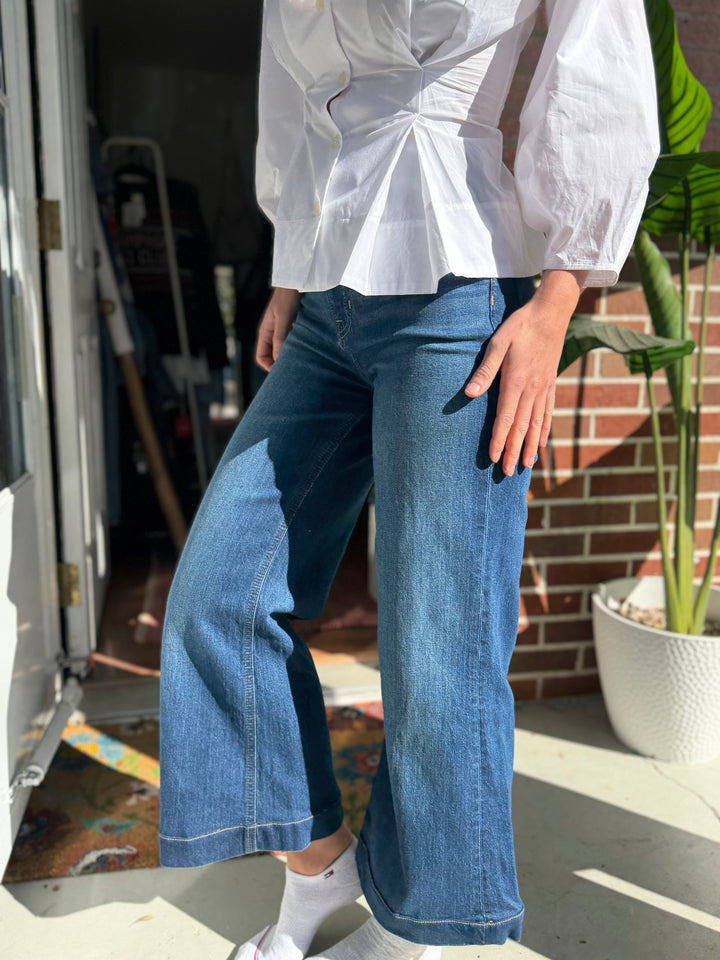 J Crew | Five Pocket Wide Leg Jeans, 25