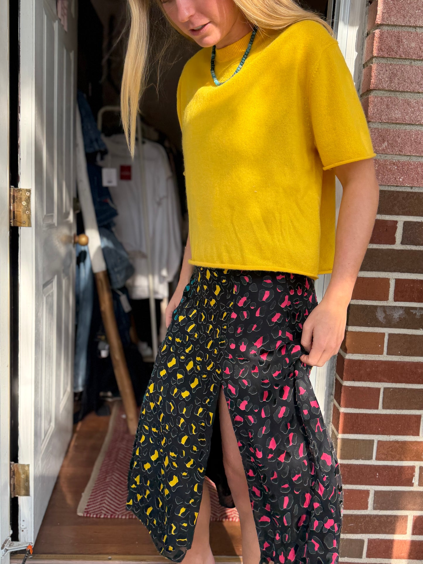 Lisa Yang | 100% Cashmere Short Sleeve Sweater, 0