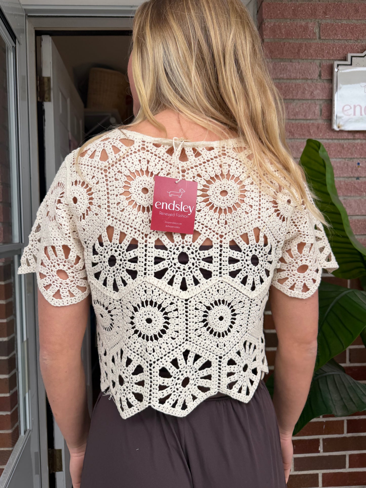 Rebellion again | Crochet Short Sleeve, XS