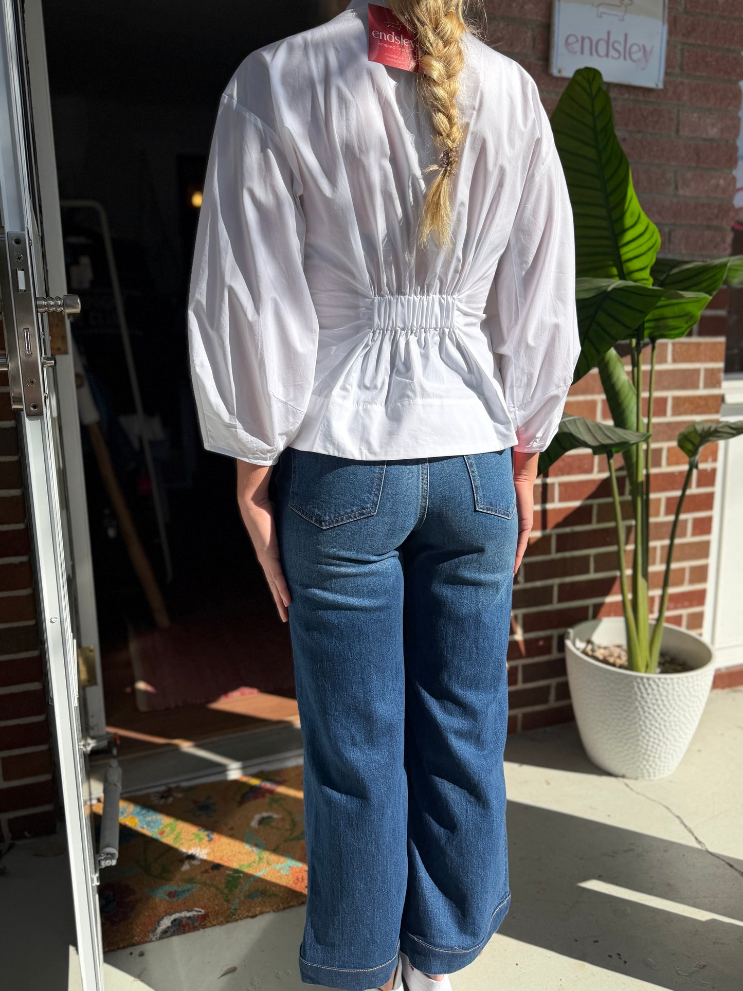 J Crew | Five Pocket Wide Leg Jeans, 25