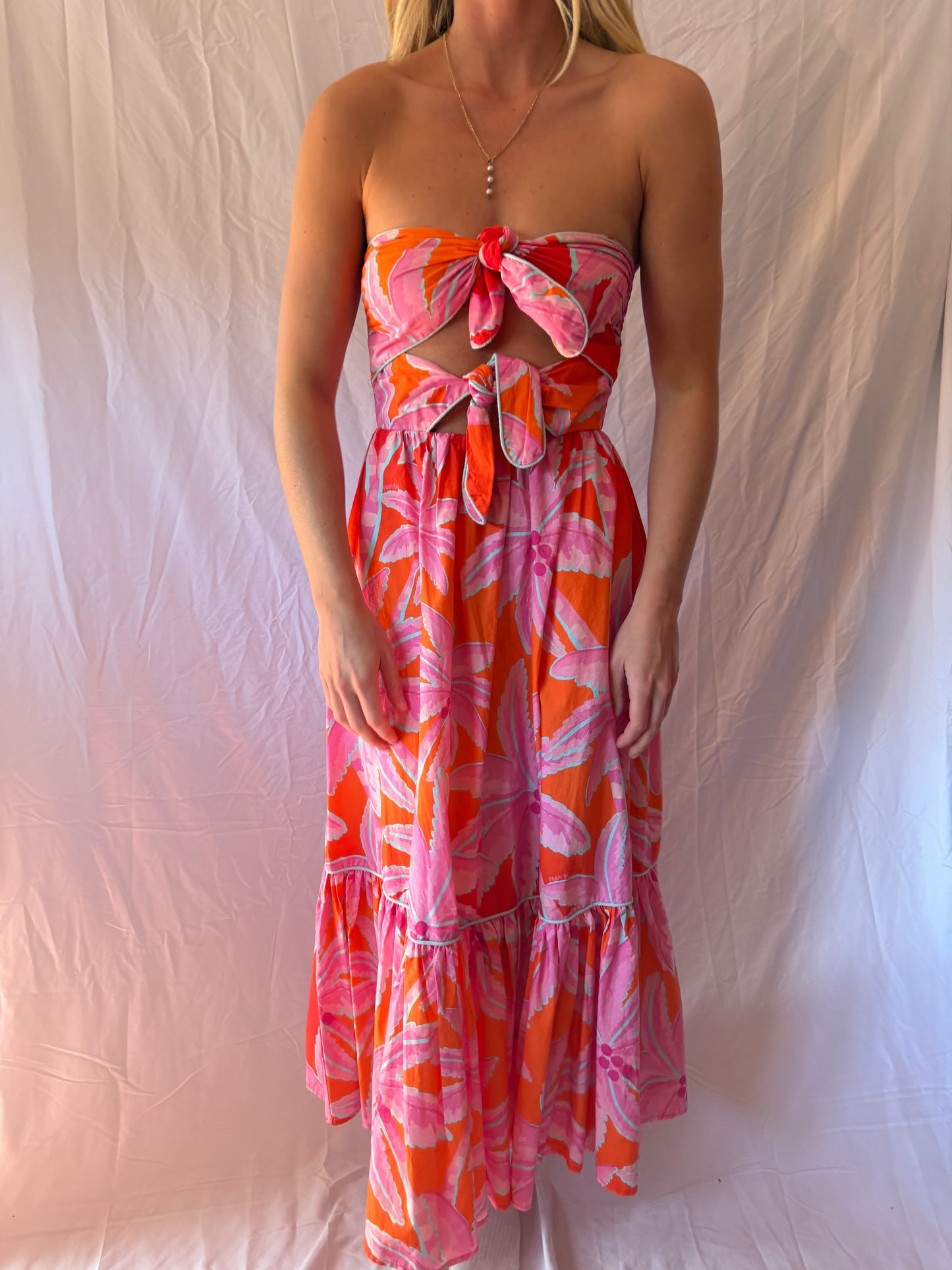 Farm Rio | Strapless Dress, S