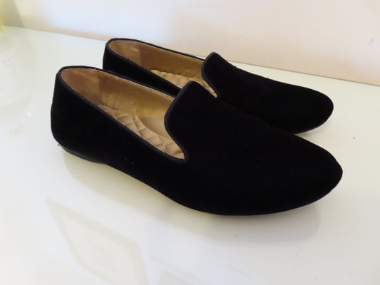 Birdie | The Starling Black Velvet Loafer