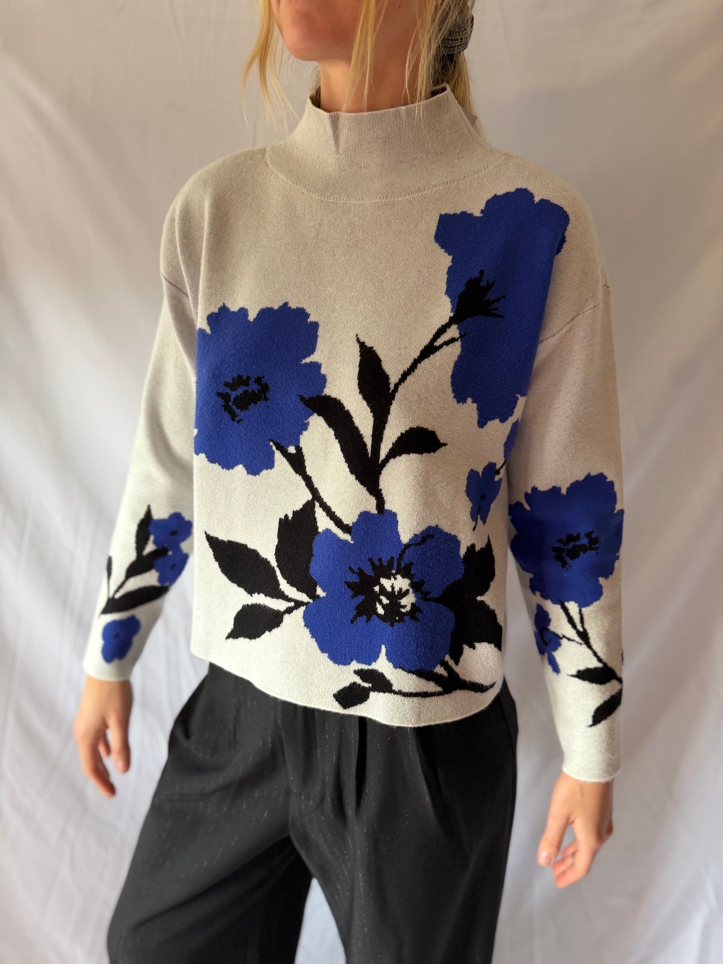 Anthropologie | Floral Sweater, S