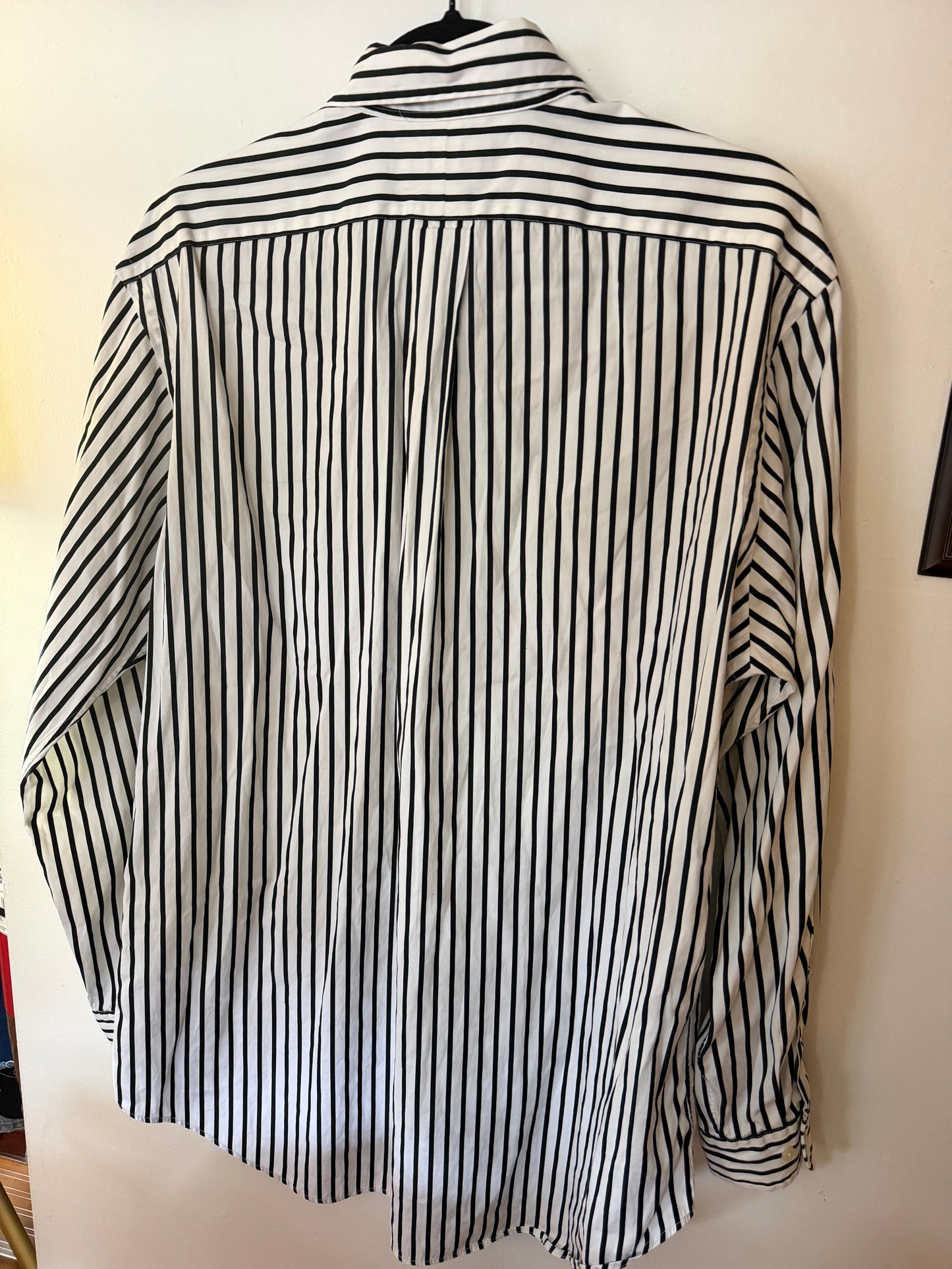 Ralph Lauren | Navy Striped Button Down, L