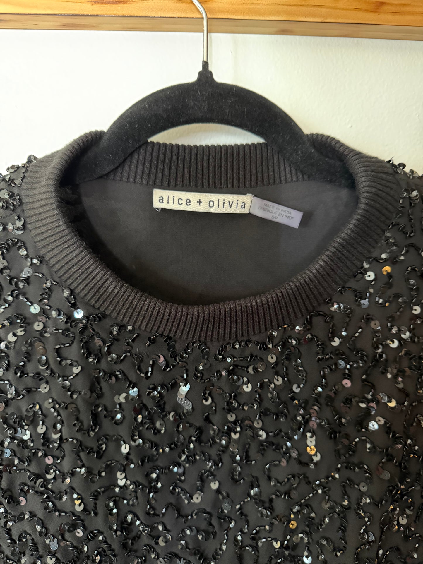 Alice + Olivia Sequin Pullover, S/P