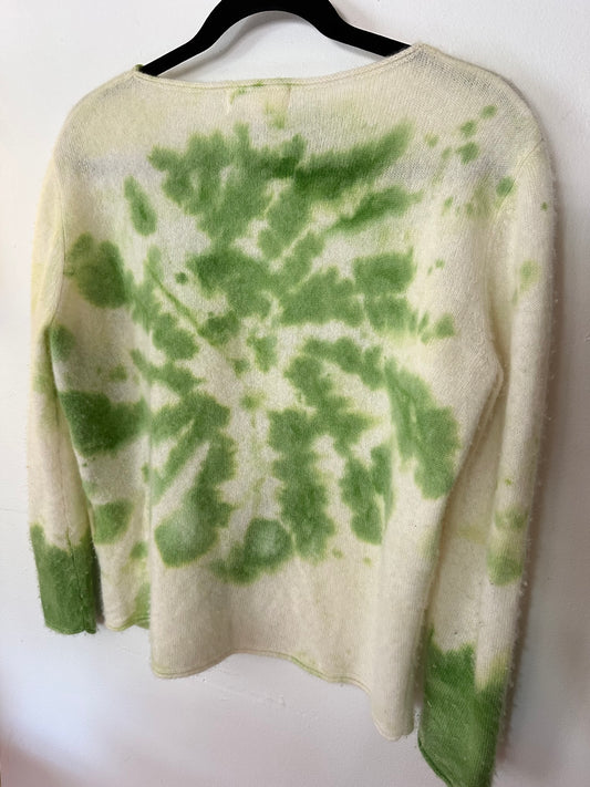 Love Tanjane | Green Tie Dye 100% Cashmere, S