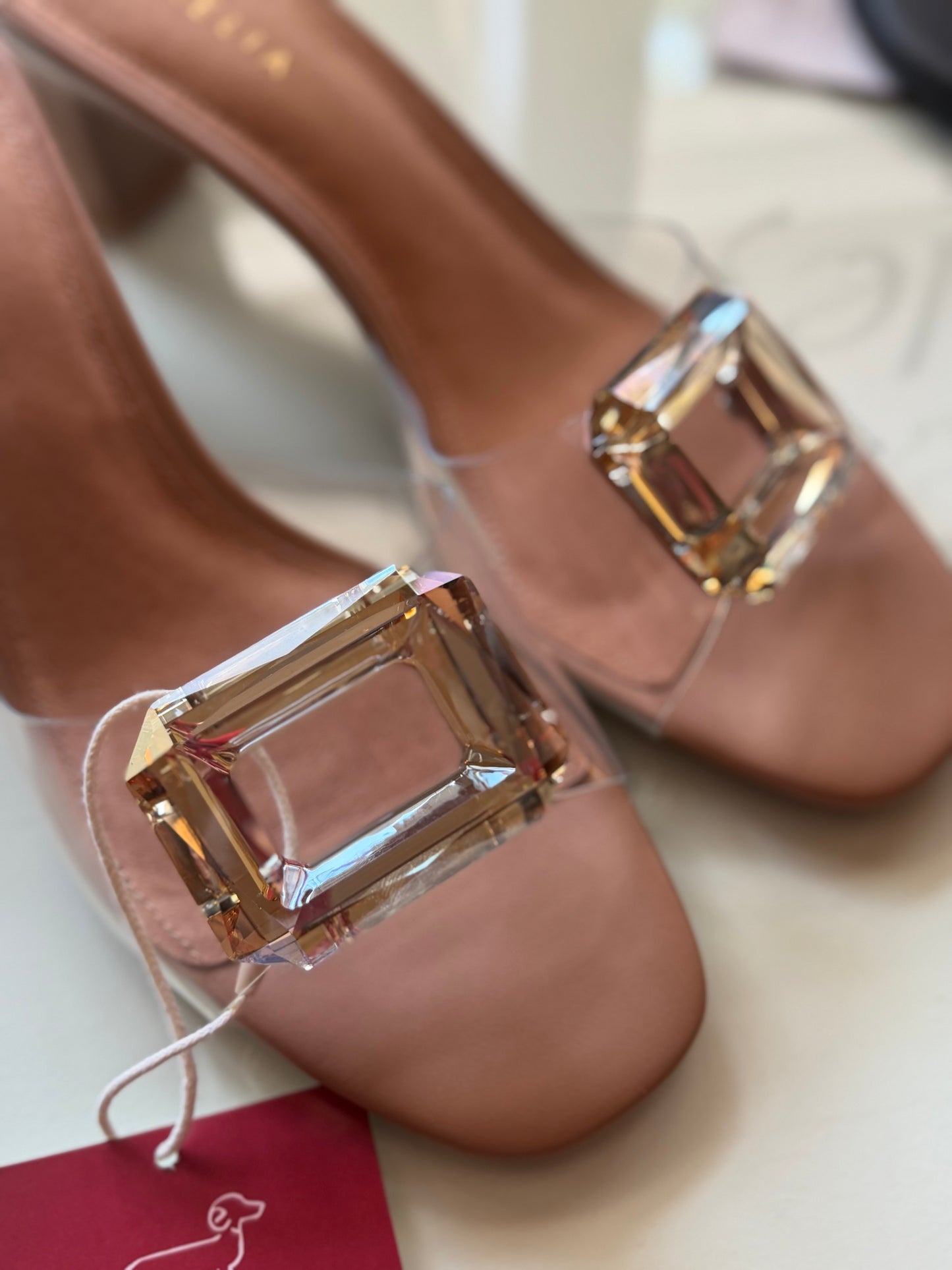 Cecelia NYC | Park Avenue Jewel Ornamented Slide Sandals, 38.5