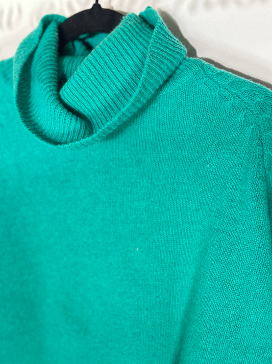 Tally Ho Creations | Aqua Turtleneck Sweater
