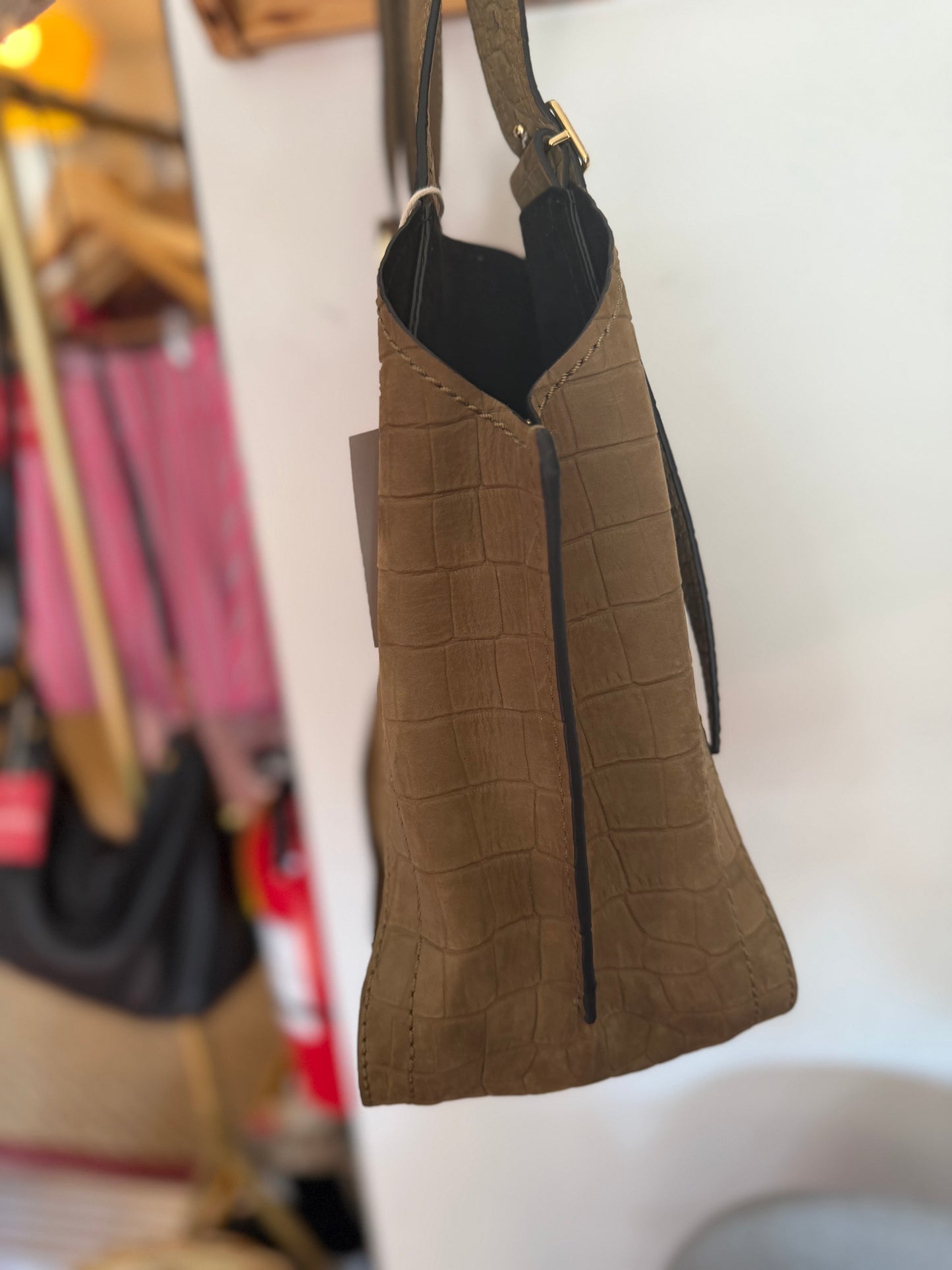 The Marc Jacobs | Suede Alligator Tote, Medium