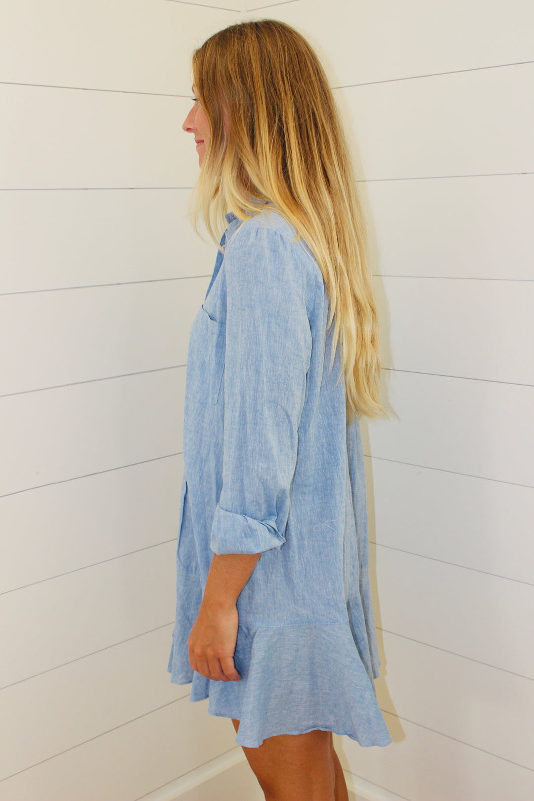 Tuckernuck | Linen Long Sleeve Dress, XS