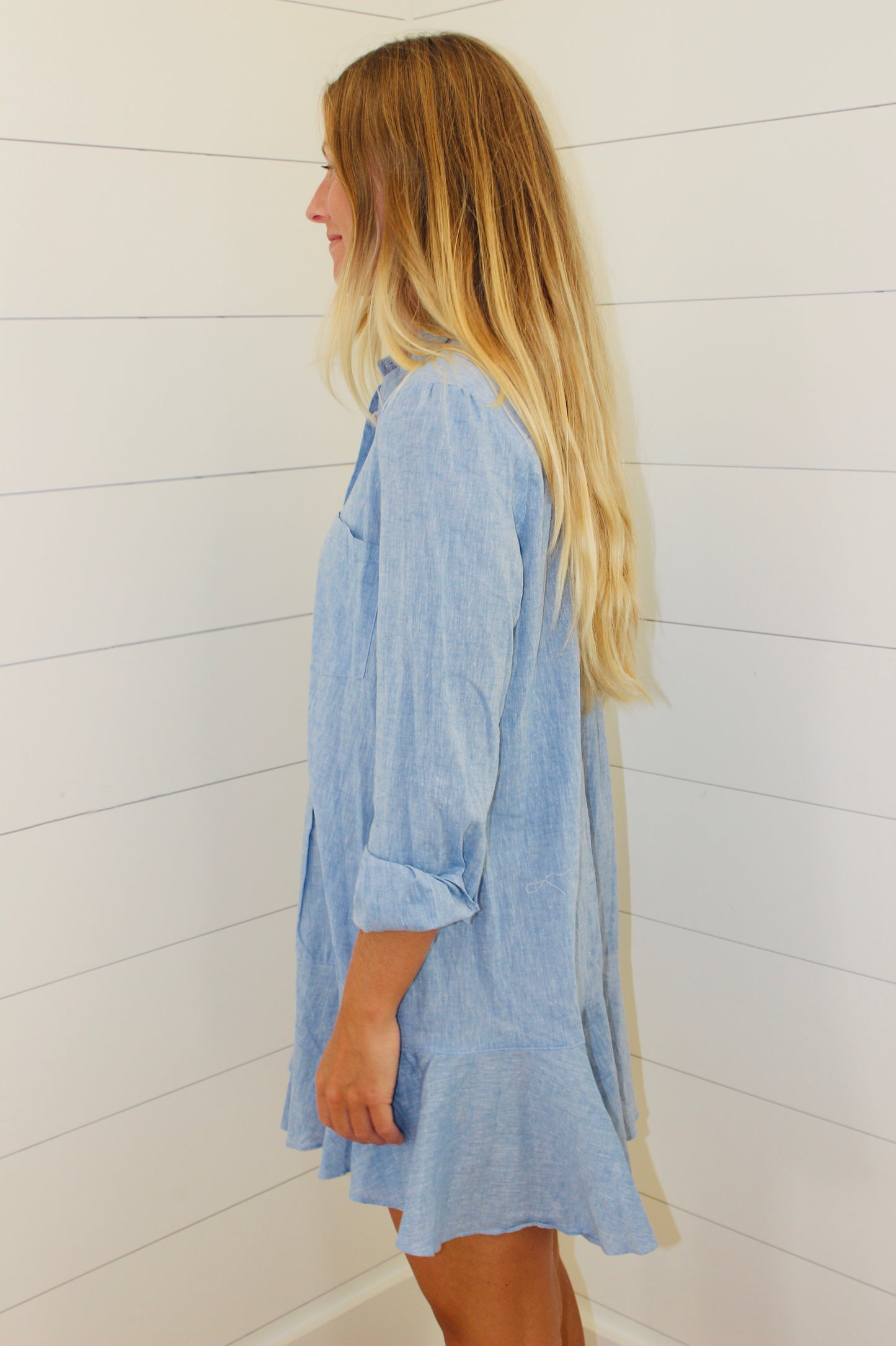Tuckernuck | Linen Long Sleeve Dress, XS