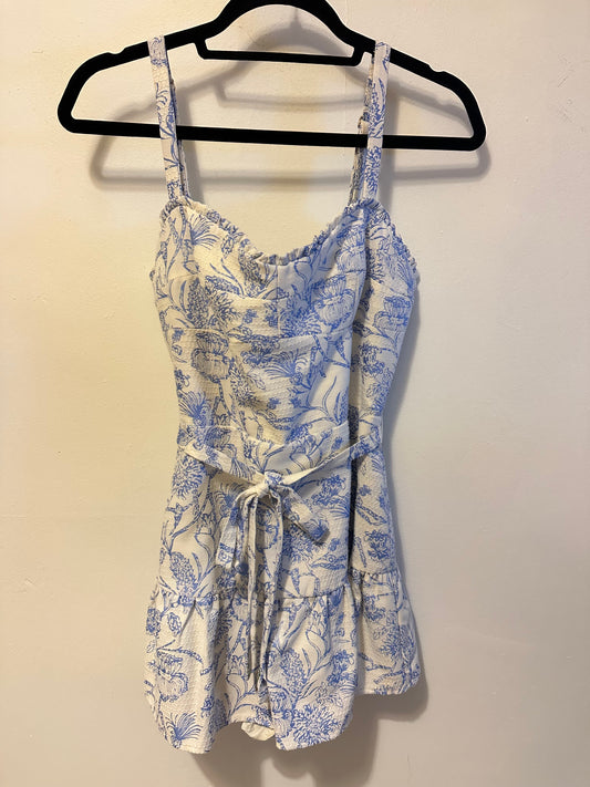 Amanda Uprichard | Light Blue Patterned Dress