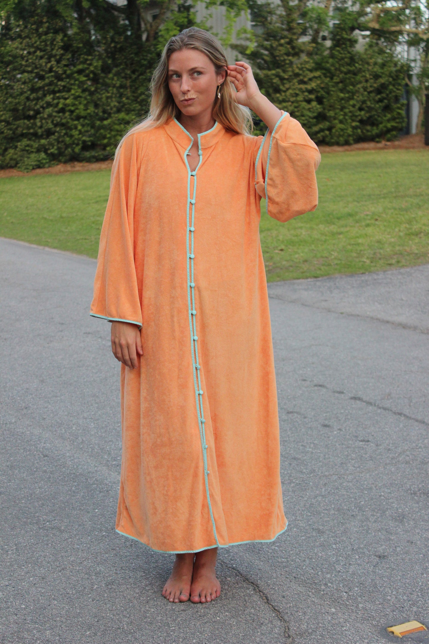 La Vie Style House x Weezie | Terrycloth Long Caftan, O/S