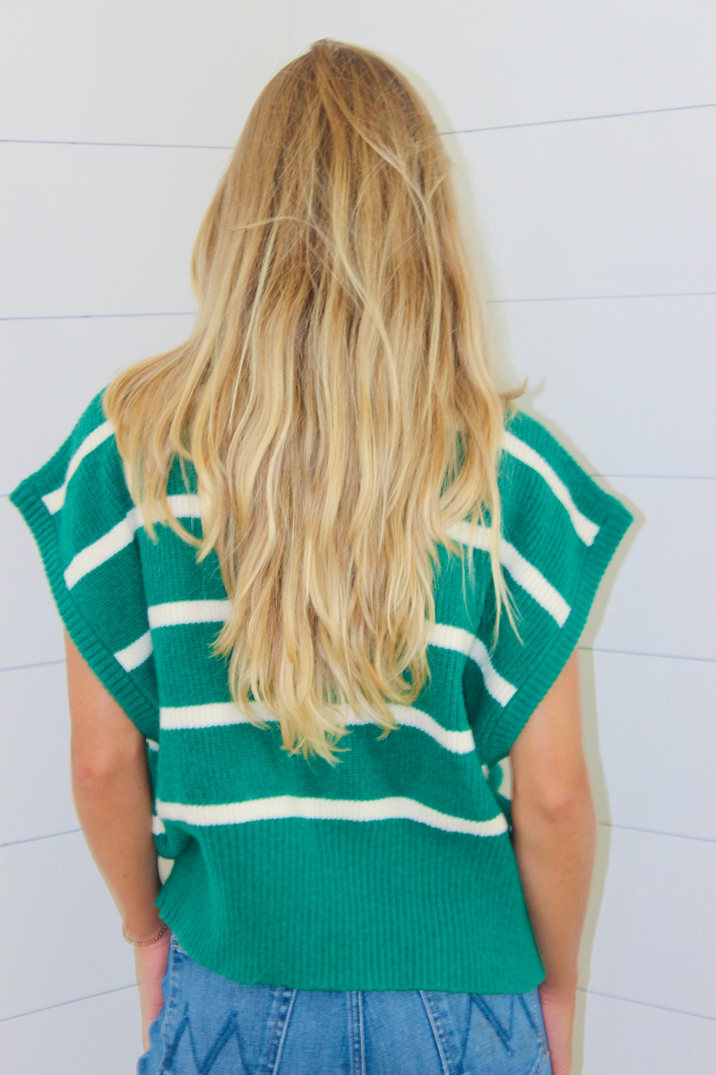 Maeve | Striped High Collar Sweater, OS