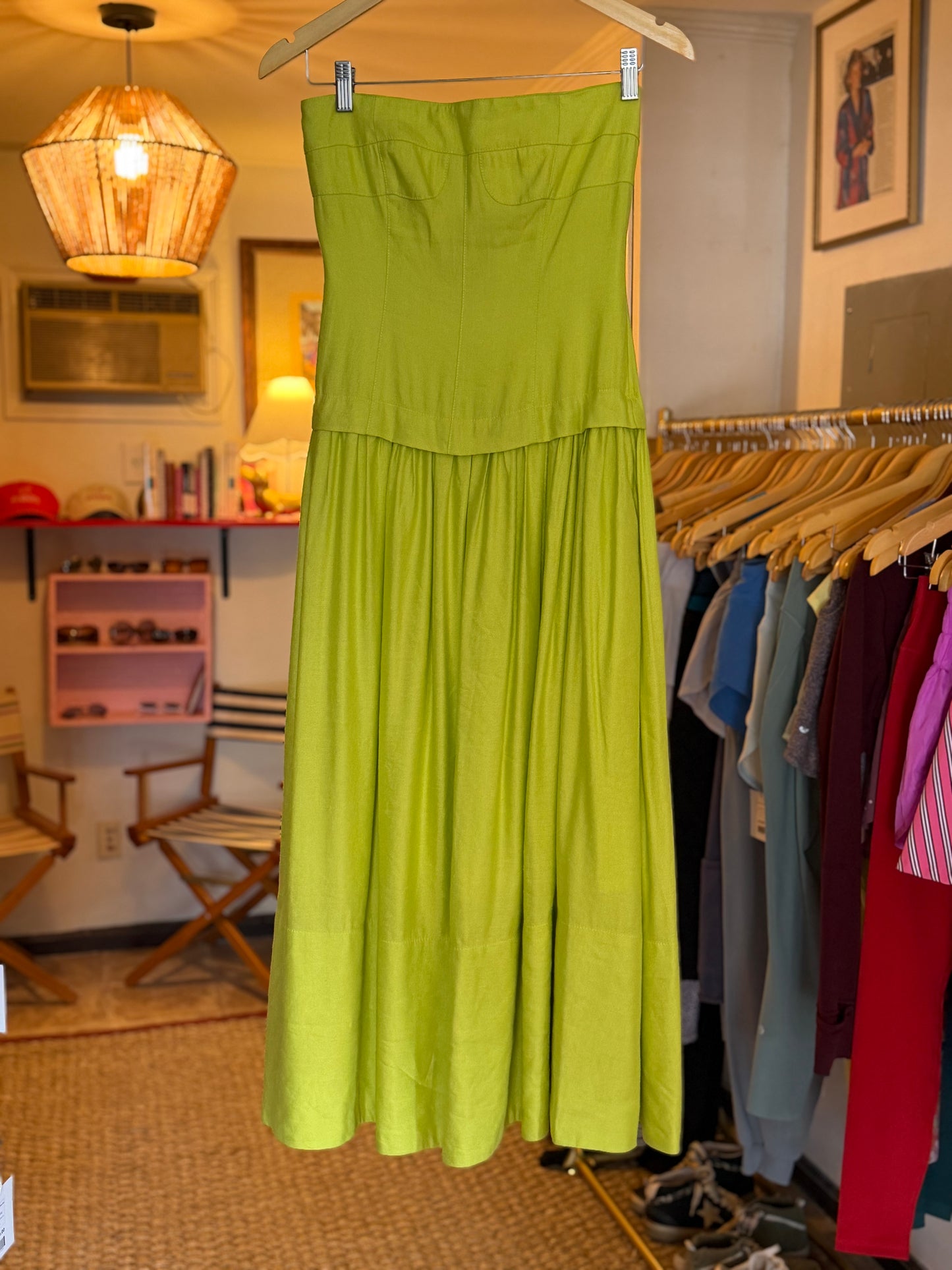 Hunter Bell | Chartreuse Maren Dress, 0