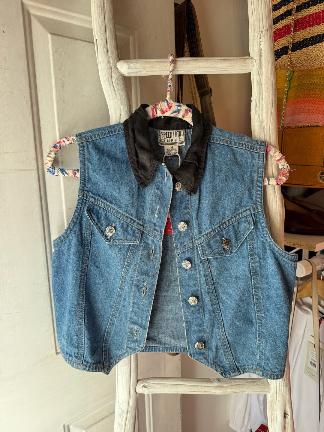 Speed Limit | Vintage Denim Vest Top, M