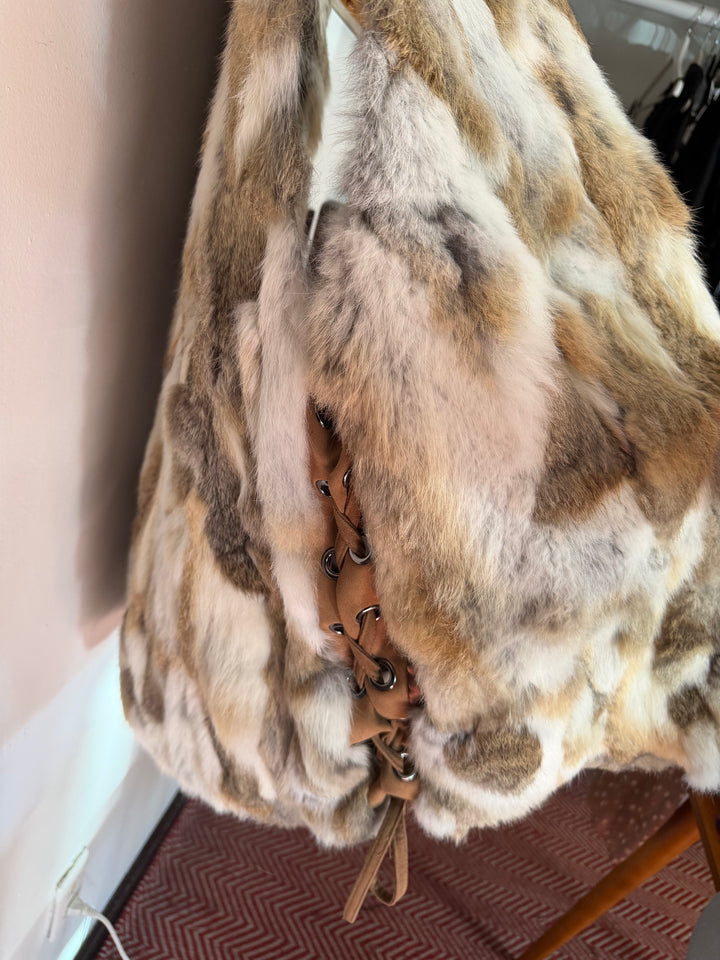 Love Token | 100% Rabbit Fur Vest, M