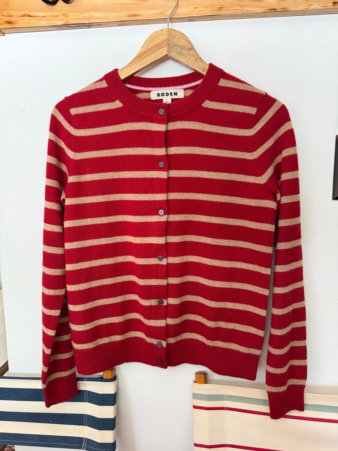 Boden | Elsie Cashmere Crew Cardigan, S