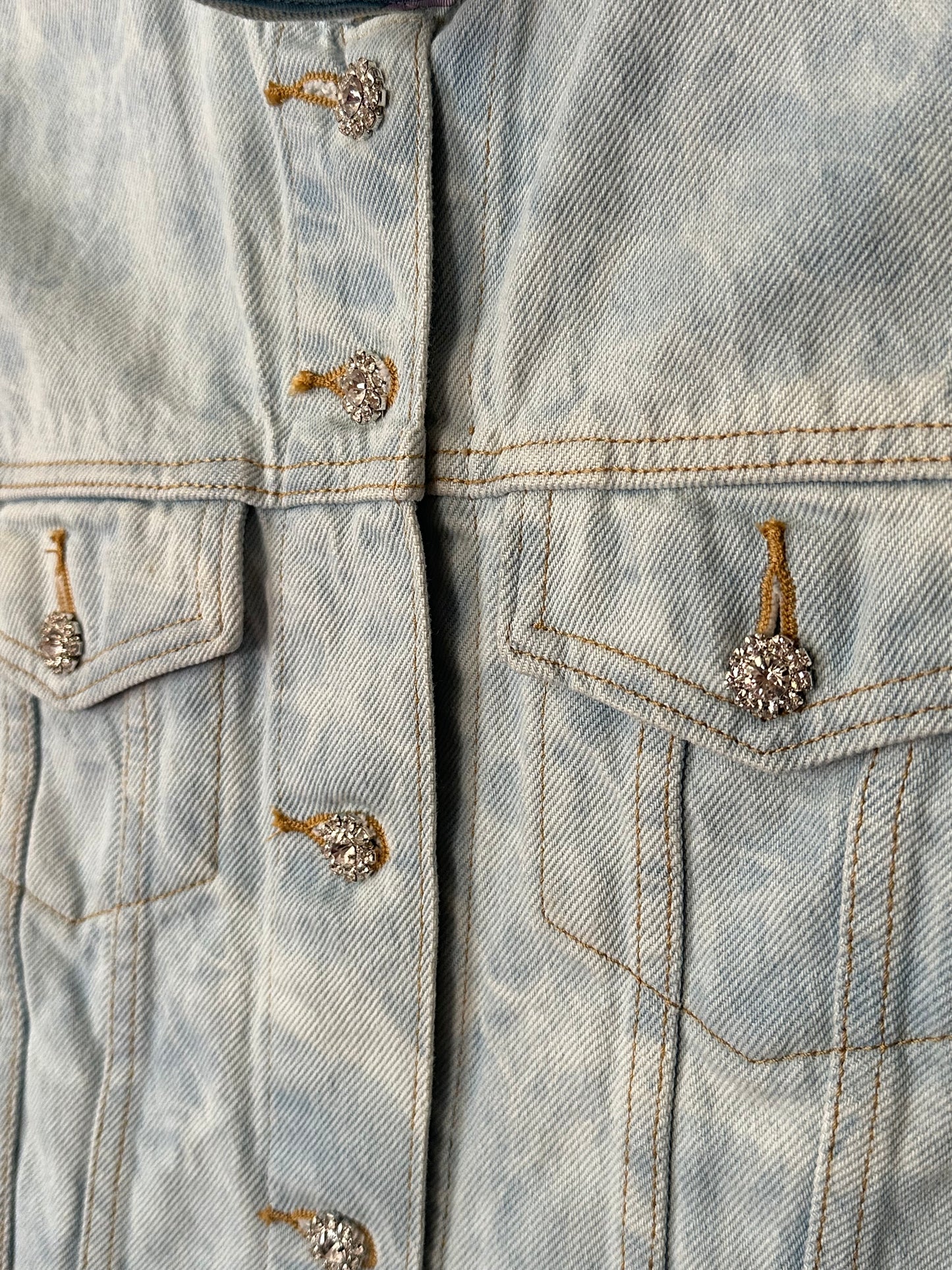 Ohama Couture | 1970's Gucci Floral lSilk Denim Jacket, M