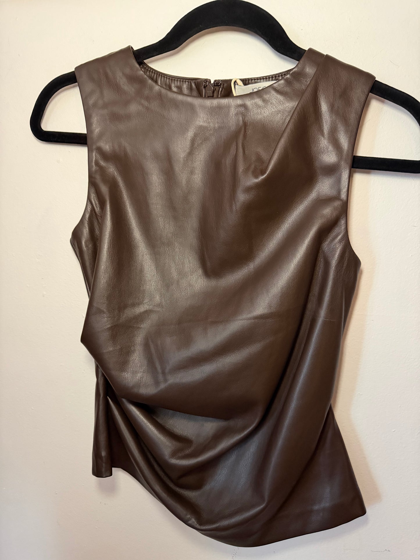 Joe's Jeans | Meg Vegan Leather Top, XS