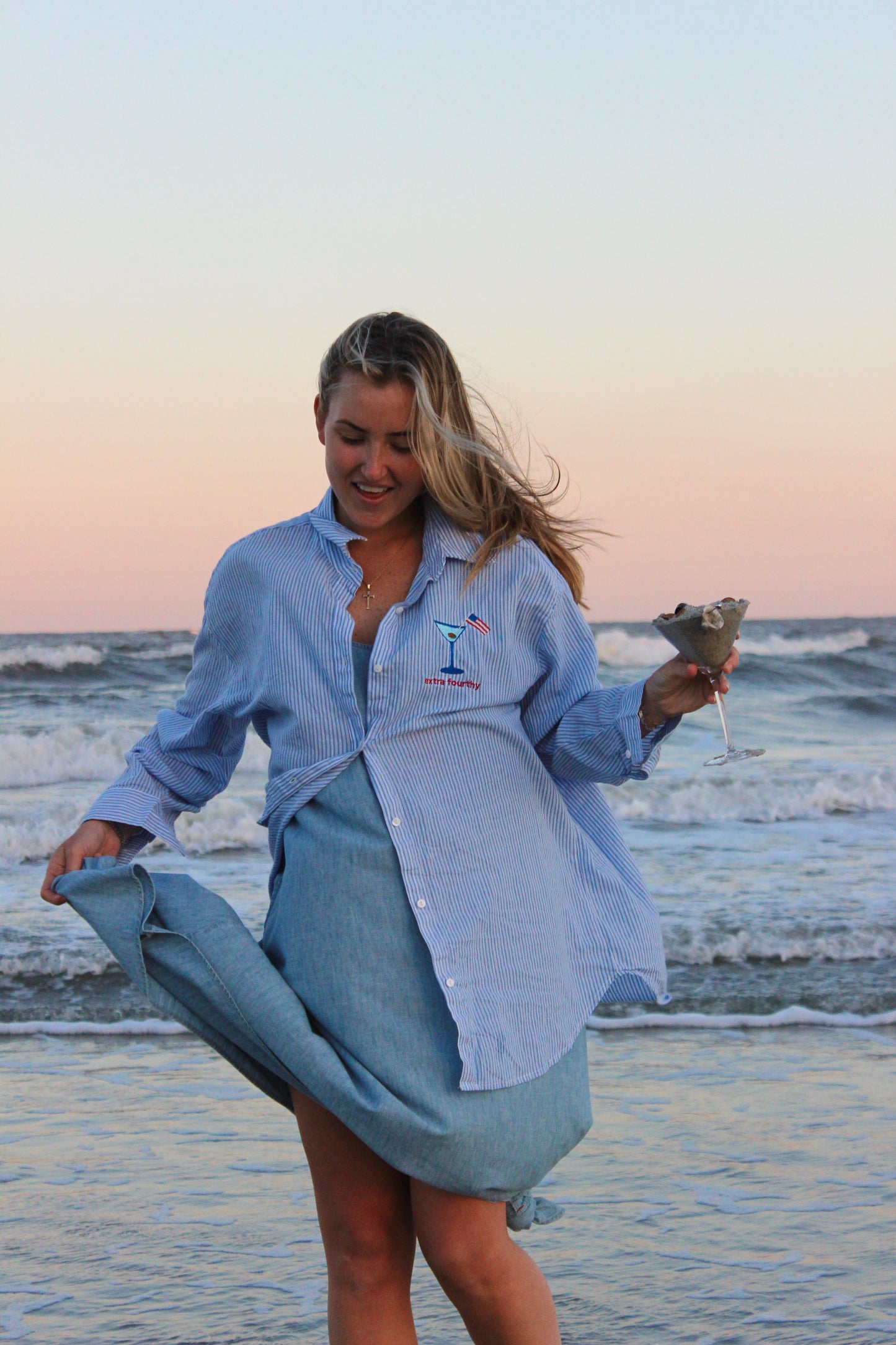 Endsley | "Extra Fourthy" Martini Button Down, L