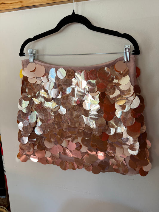 J Crew | Blush Sequin Skirt, 8