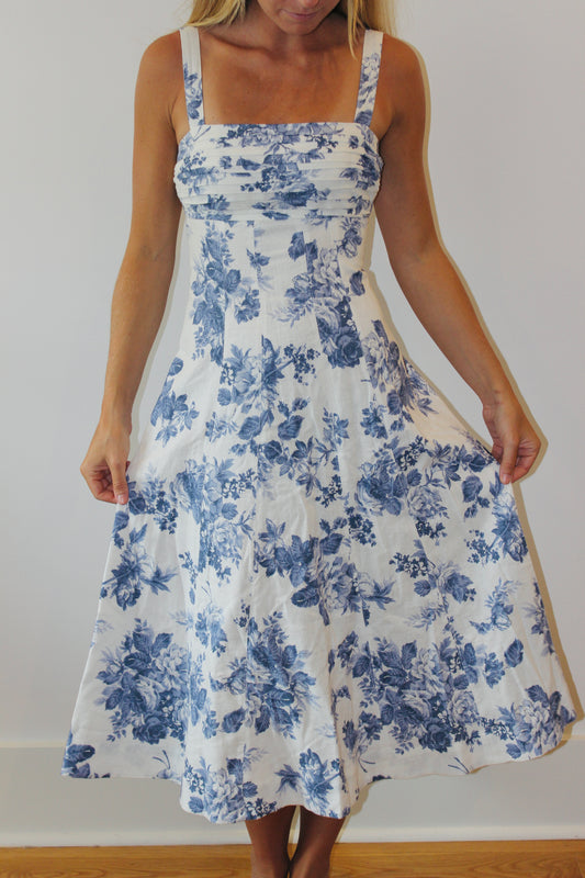 Abercrombie & Fitch | Floral Midi Dress, XXS