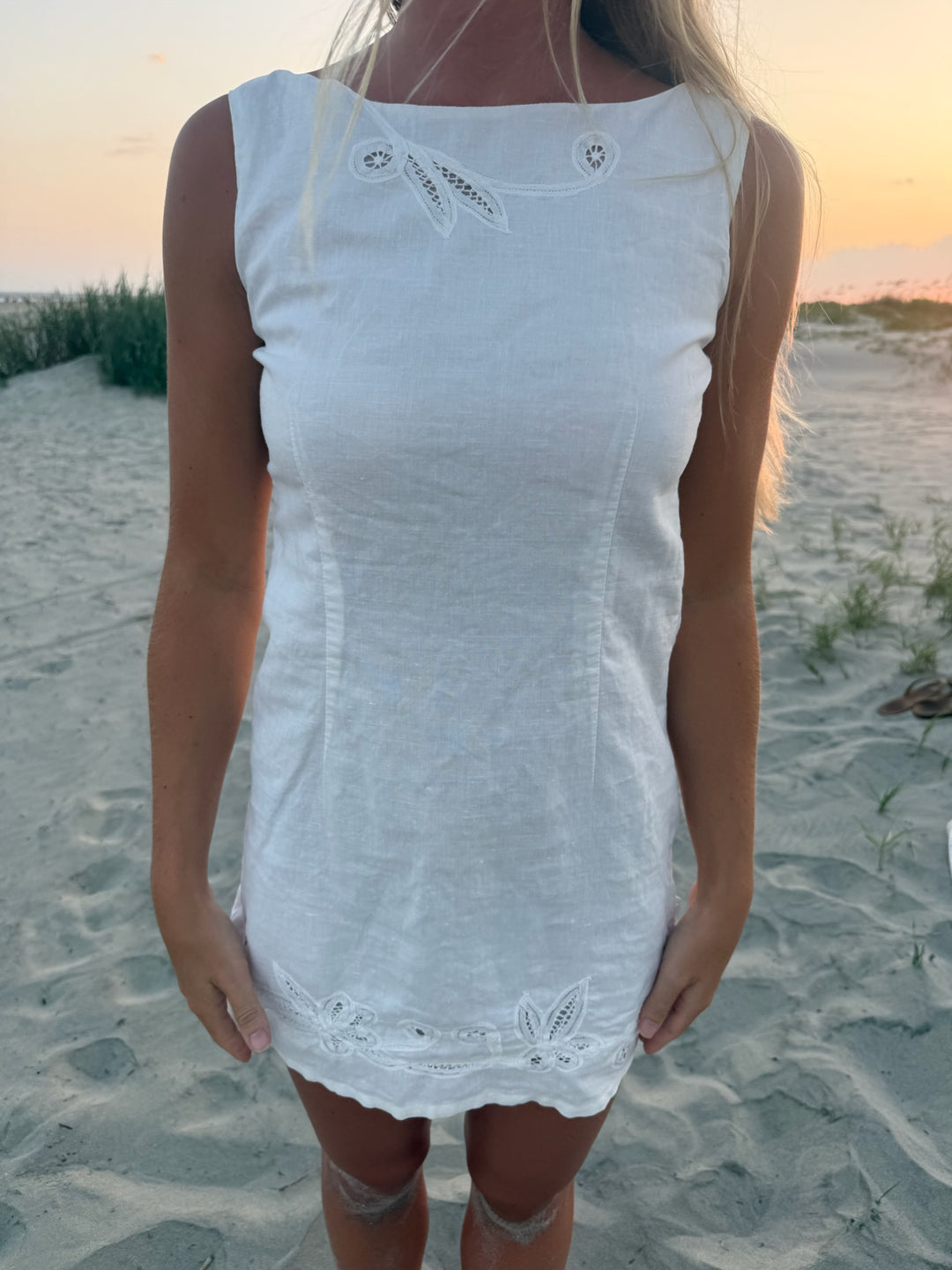Rental Star |  Vintage Linen Shift Dress, S/M